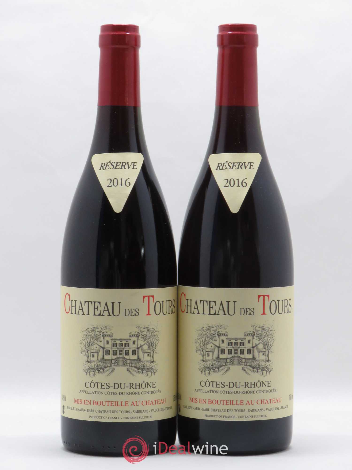 Côtes-du-Rhône Château des Tours Emmanuel Reynaud 2016 - Lot de 2 bouteilles - 0