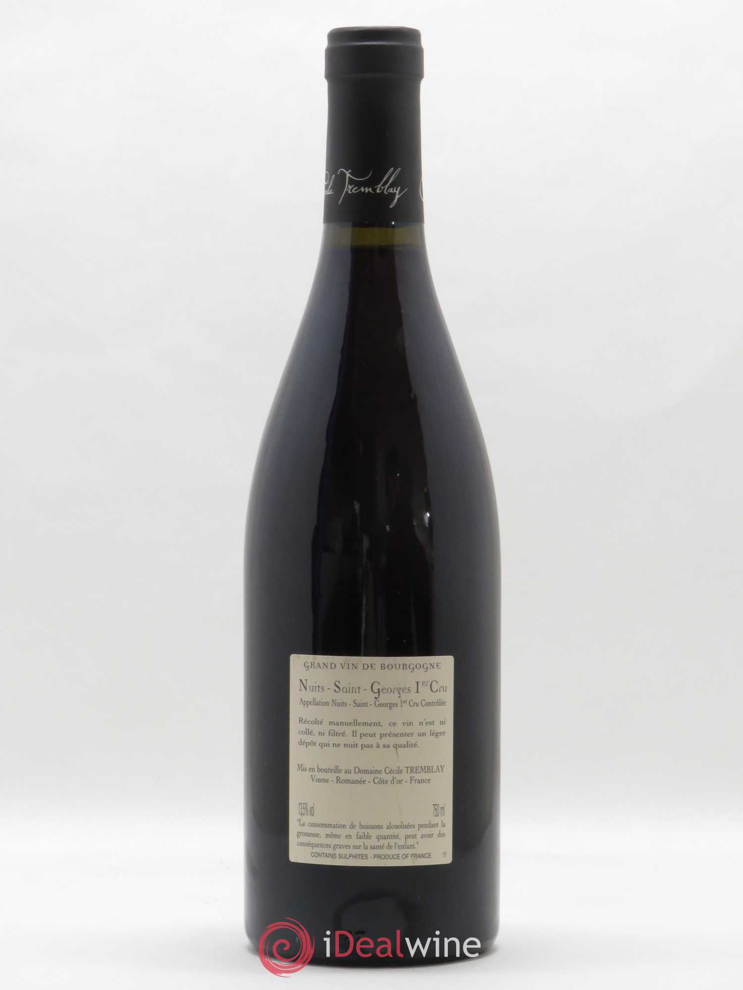 Nuits-Saint-Georges 1er Cru Les Murgers Cécile Tremblay 2017 - Lot de 1 bouteille - 1
