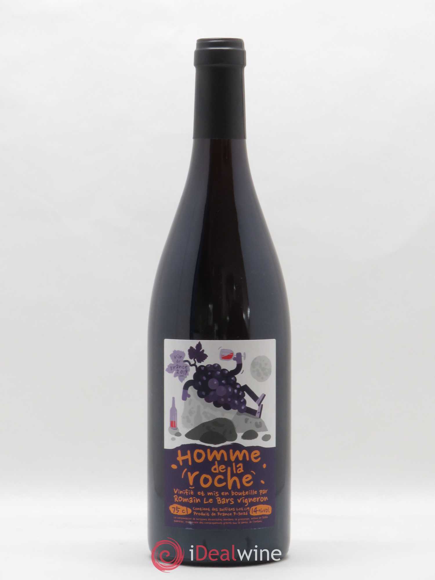 Vin de France L'Homme de la Roche Romain Le Bars 2019 - Lot de 1 bouteille - 0