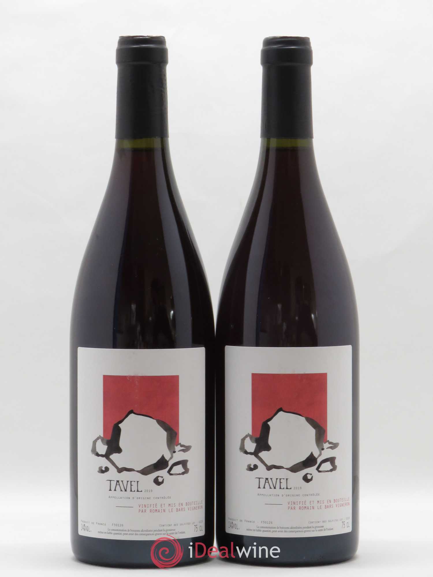 Tavel Romain Le Bars 2019 - Lot de 2 bouteilles - 0