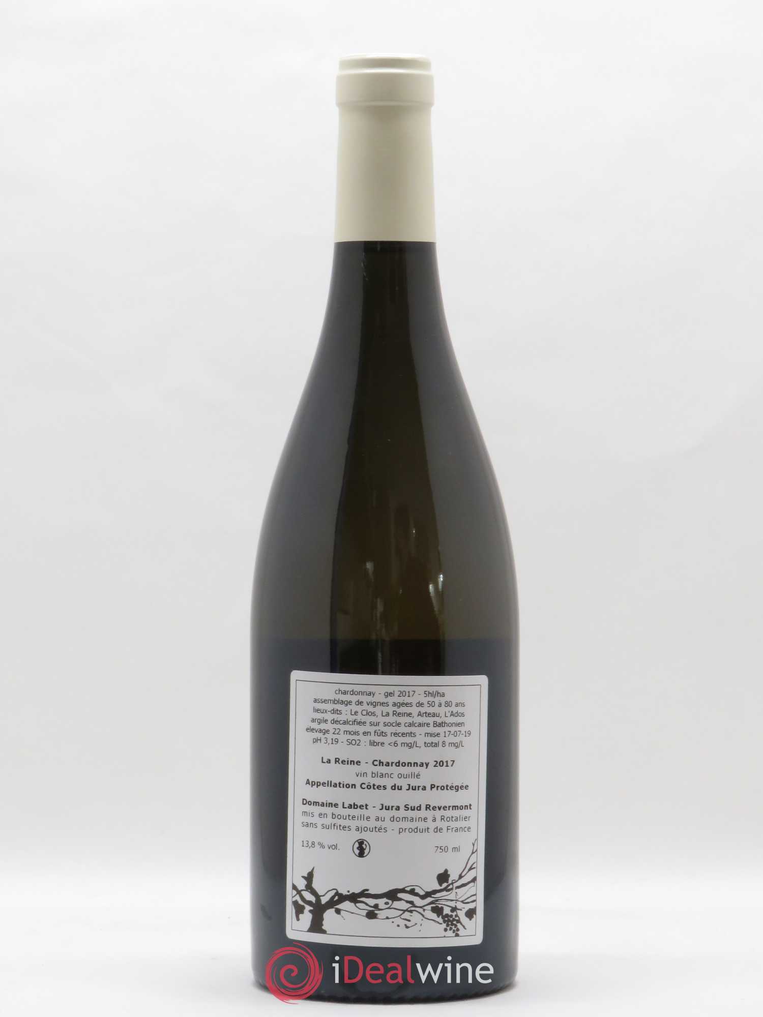 Côtes du Jura Chardonnay La Reine Romain - Julien - Charline Labet 2017 - Lot de 1 bouteille - 1