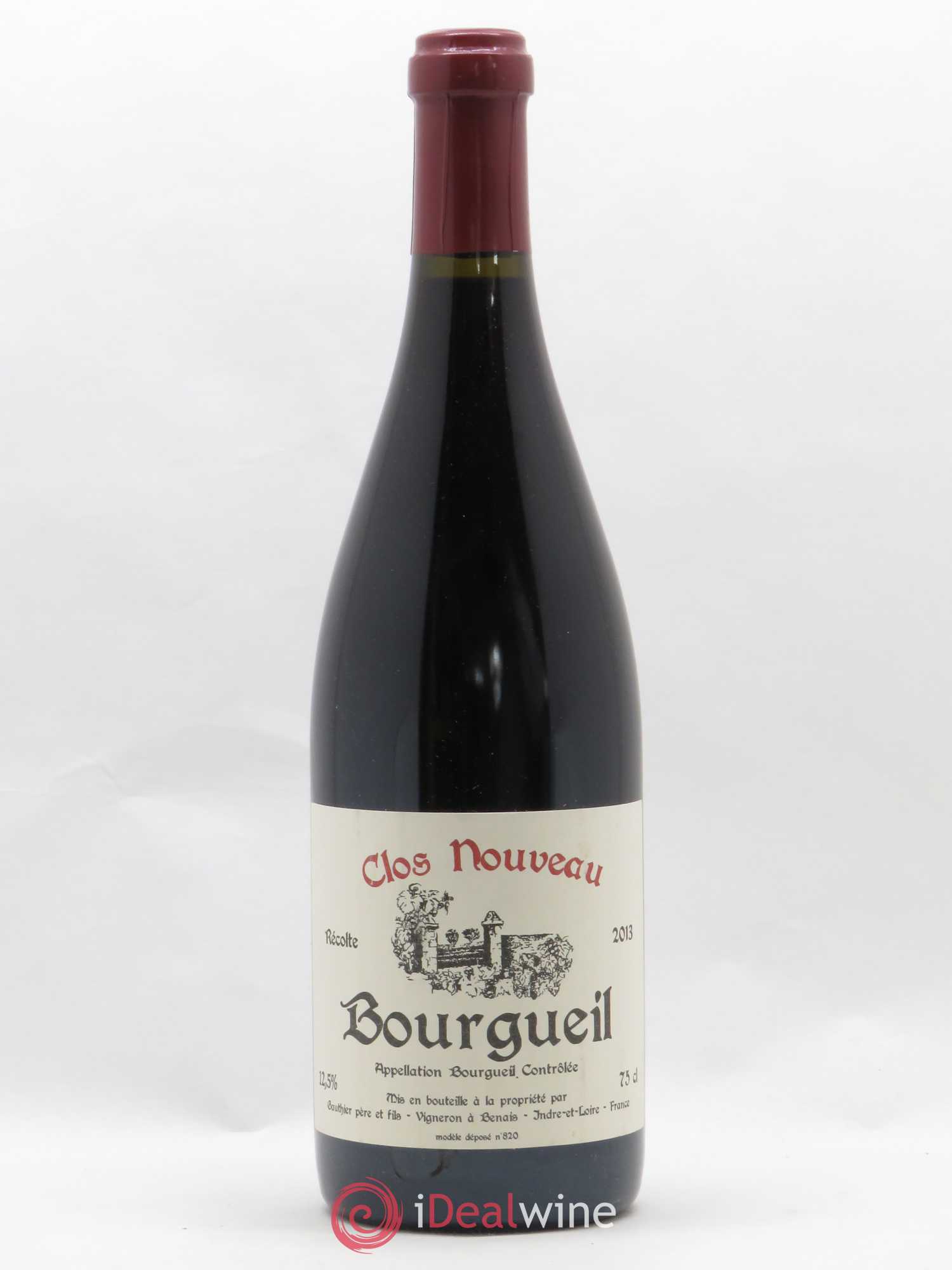Bourgueil Clos Nouveau Domaine du Bel Air 2013 - Lot de 1 bouteille - 0