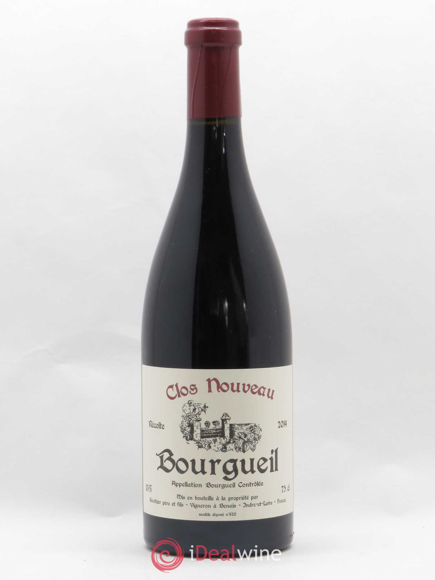 Bourgueil Clos Nouveau Domaine du Bel Air 2014 - Lot de 1 bouteille - 0
