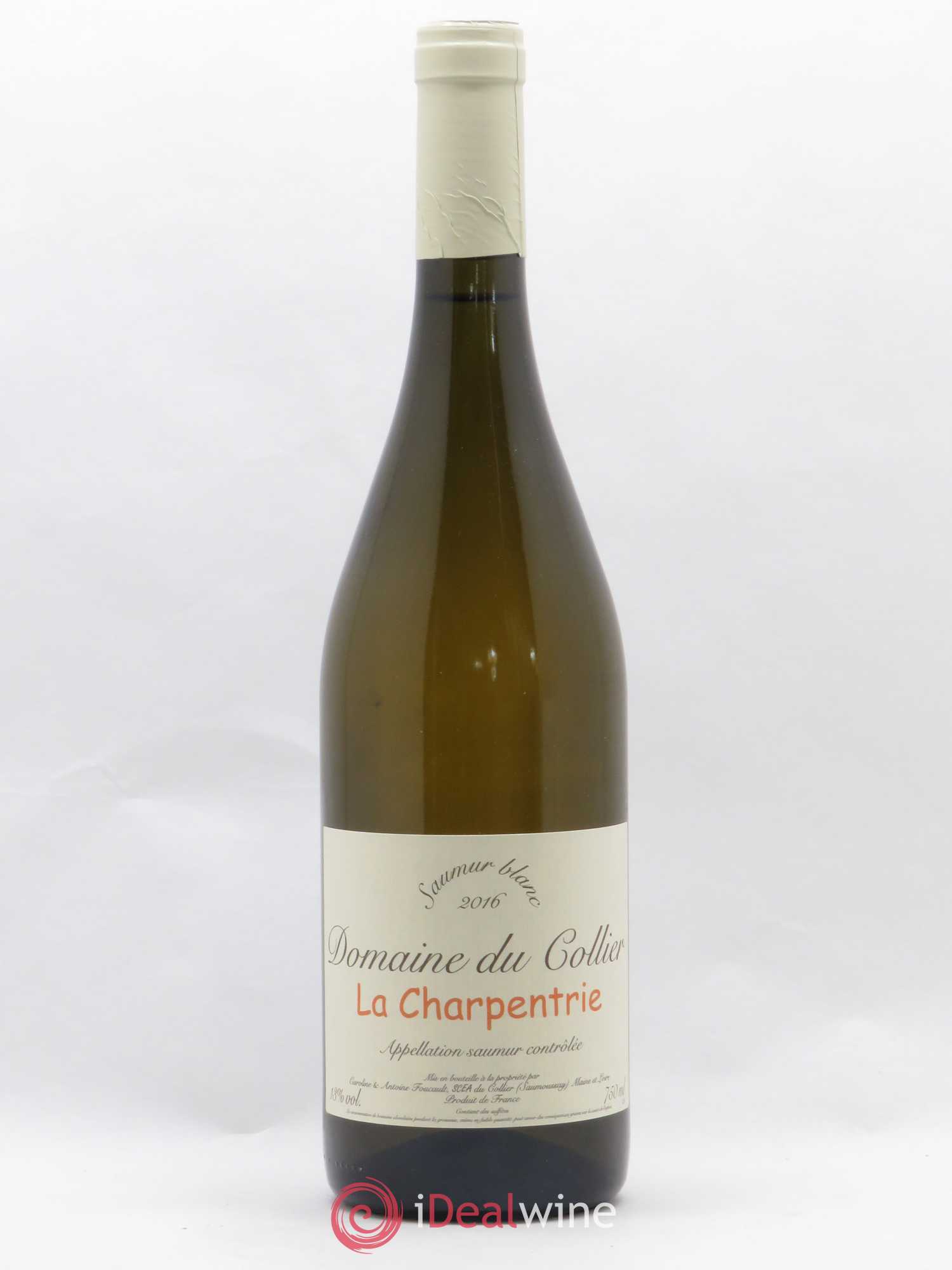 Saumur La Charpentrie Domaine du Collier 2016 - Lot de 1 bouteille - 0