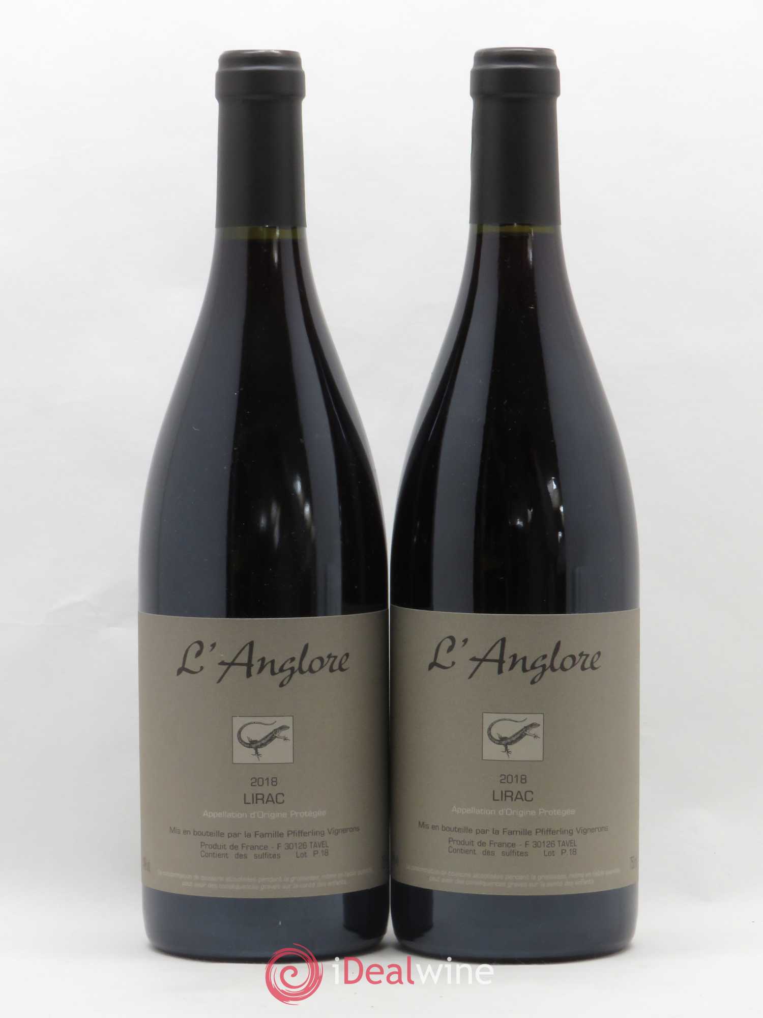 Lirac L'Anglore 2018 - Lot de 2 bouteilles - 0