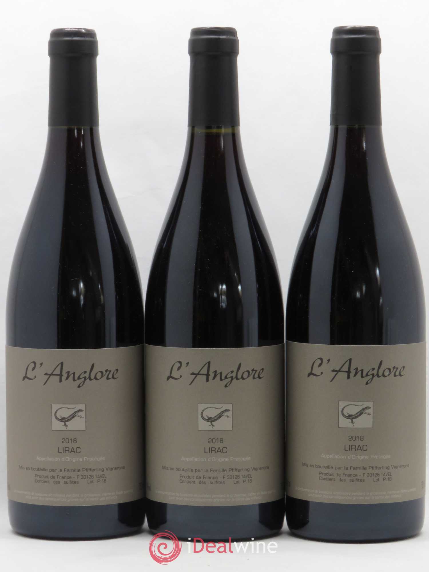 Lirac L'Anglore 2018 - Lot de 3 bouteilles - 0