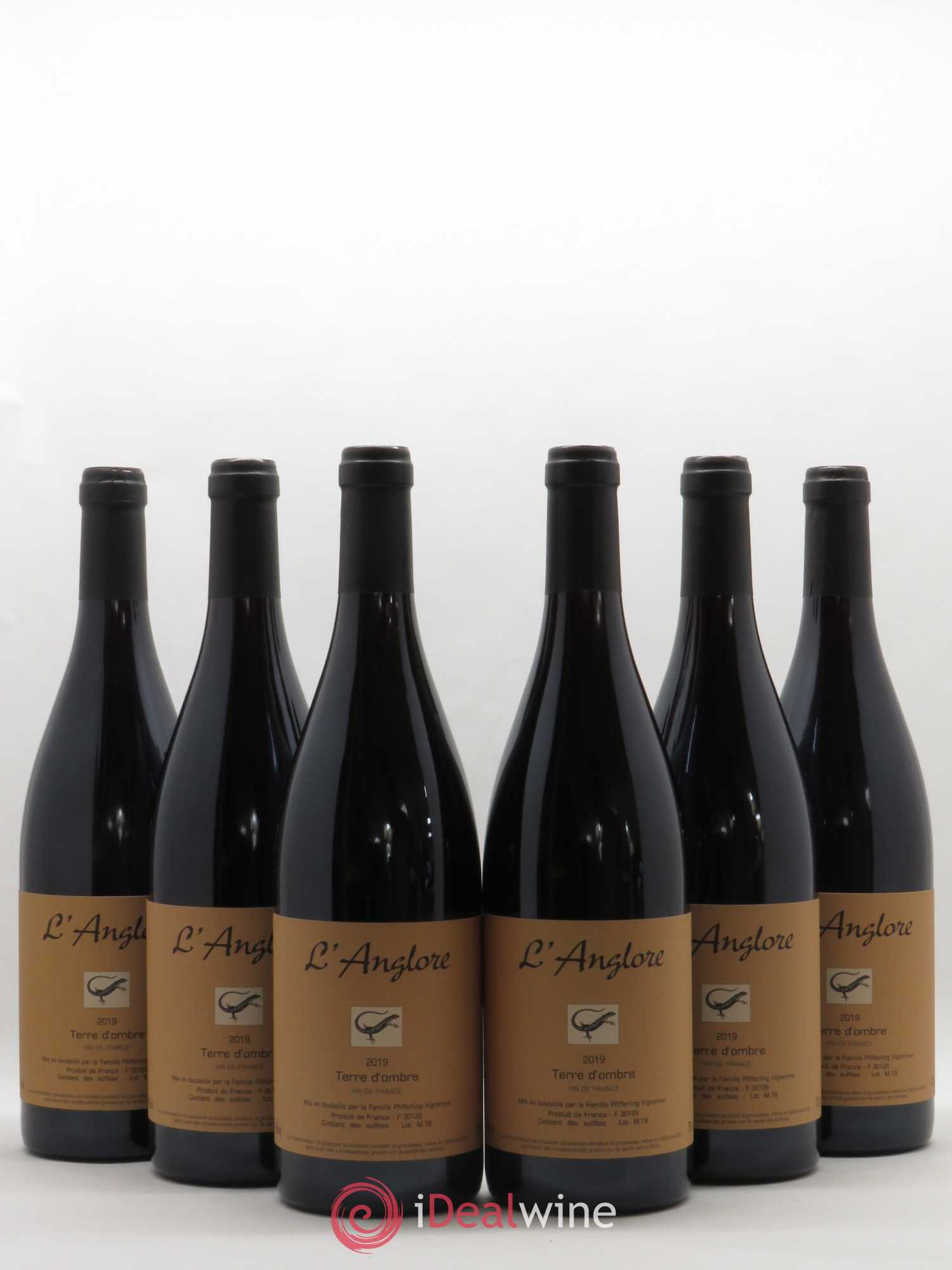 Vin de France Terre d'Ombre L'Anglore 2019 - Lot de 6 bouteilles - 0