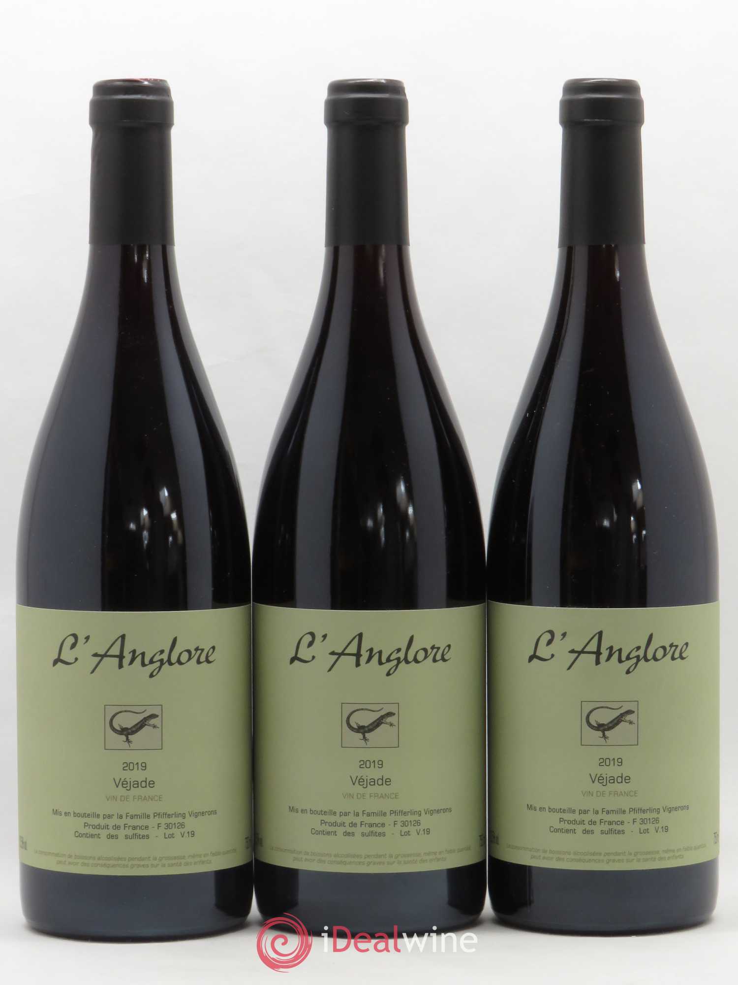 Vin de France Véjade L'Anglore 2019 - Lot de 6 bouteilles - 2