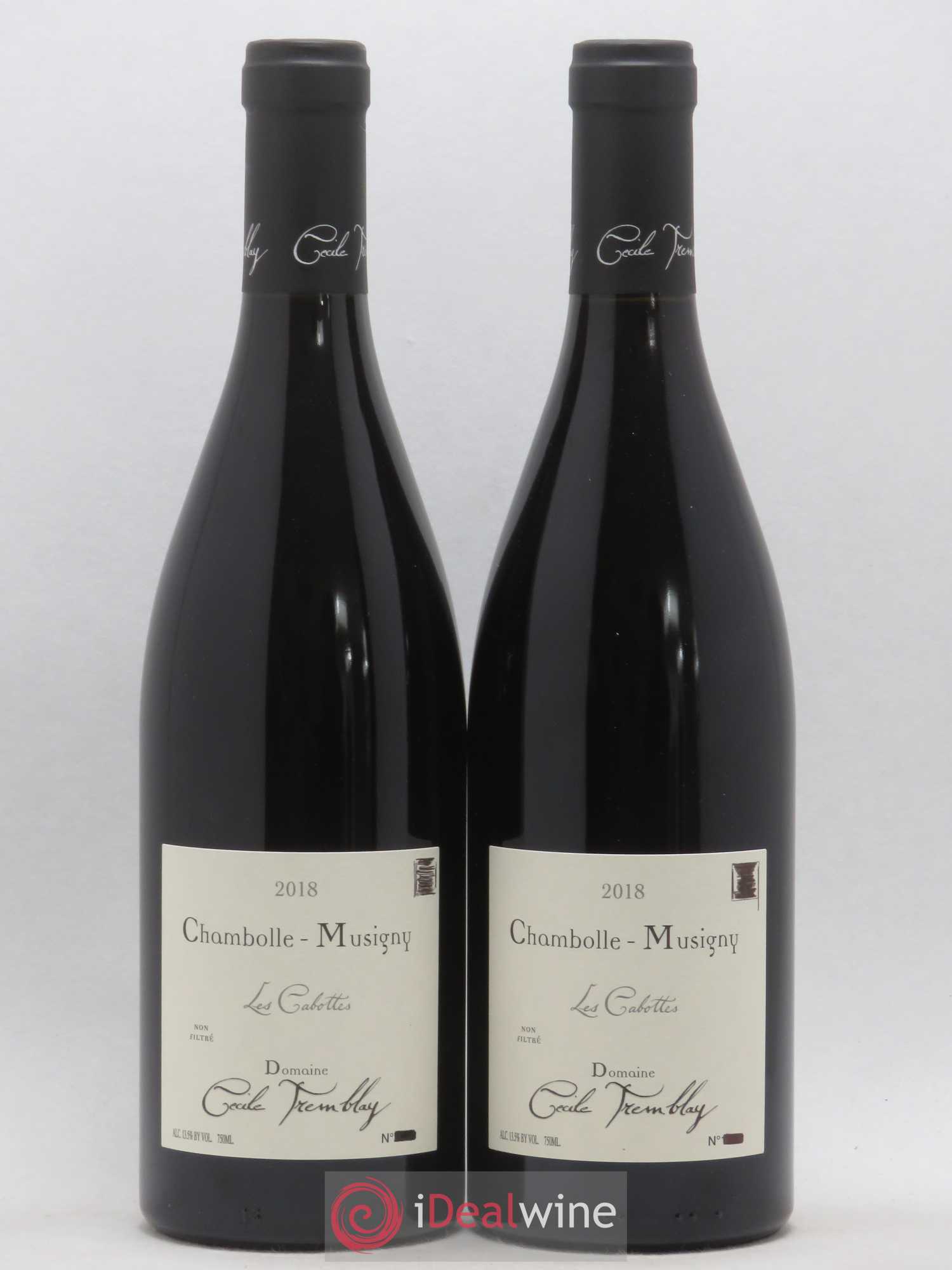 Chambolle-Musigny Les Cabottes Cécile Tremblay 2018 - Lot de 2 bouteilles - 0