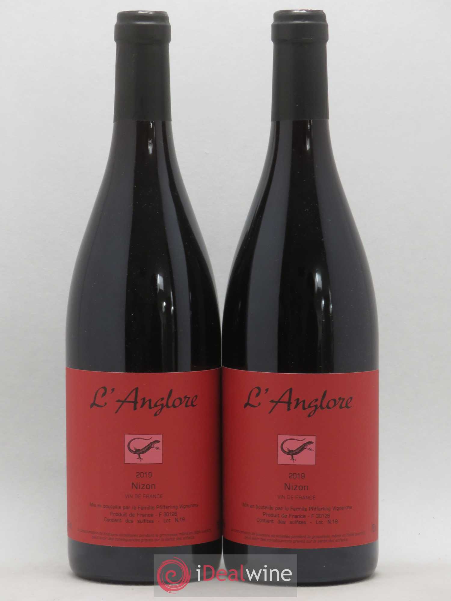 Vin de France Nizon L'Anglore 2019 - Lot de 2 bouteilles - 0