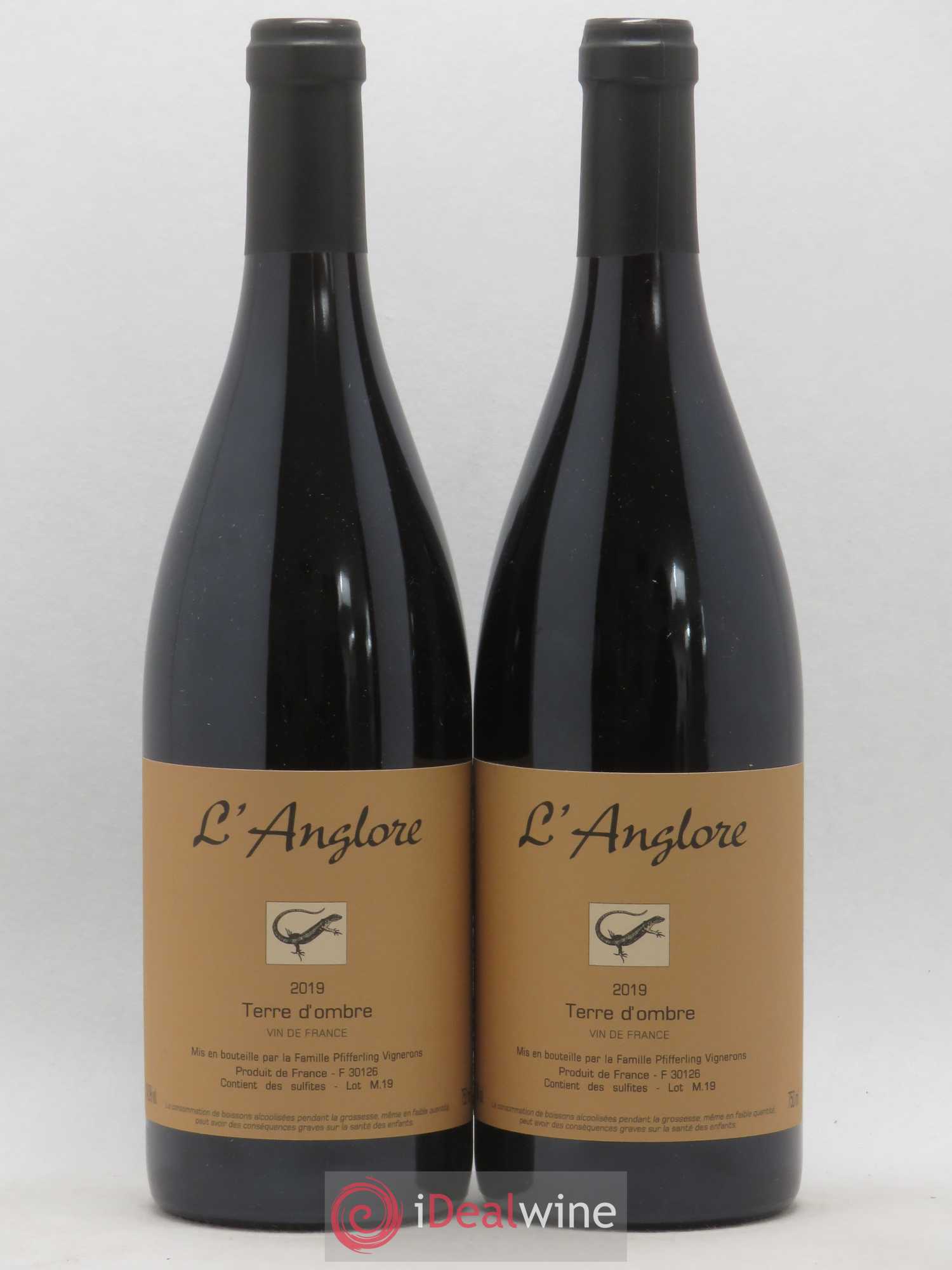 Vin de France Terre d'Ombre L'Anglore 2019 - Lot de 2 bouteilles - 0