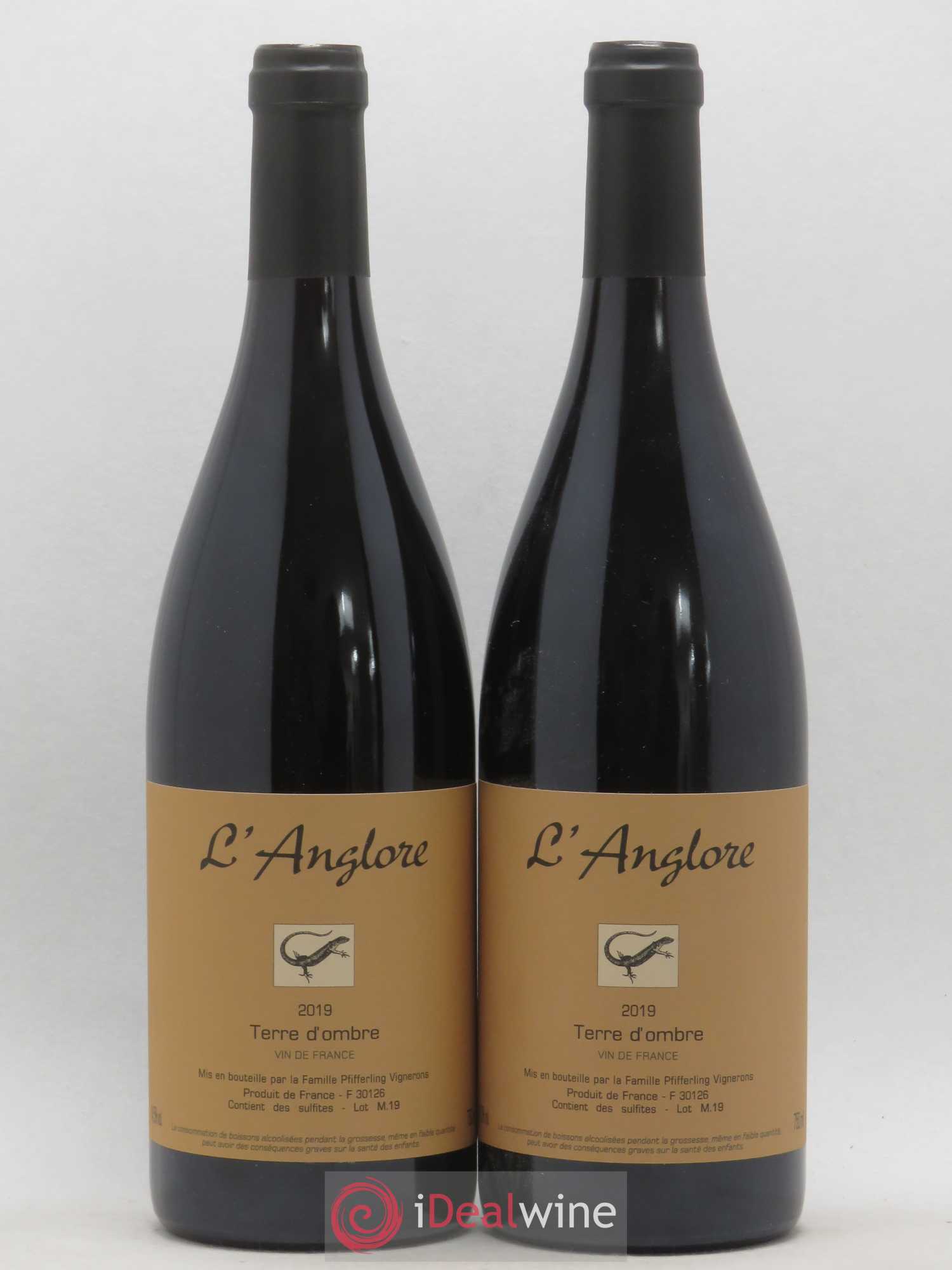 Vin de France Terre d'Ombre L'Anglore 2019 - Lot de 2 bouteilles - 0