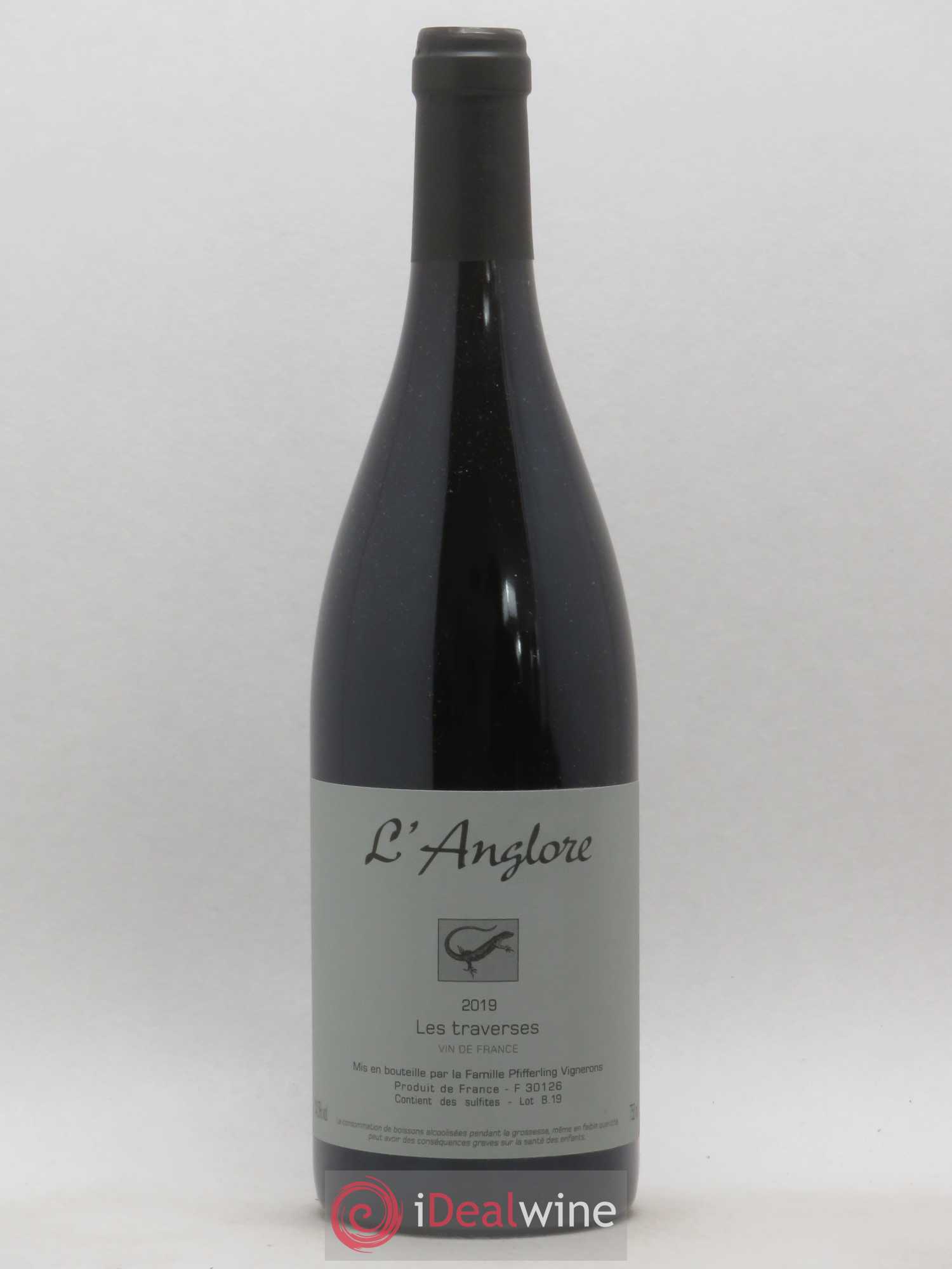 Vin de France Les Traverses L'Anglore 2019 - Lot de 1 bouteille - 0