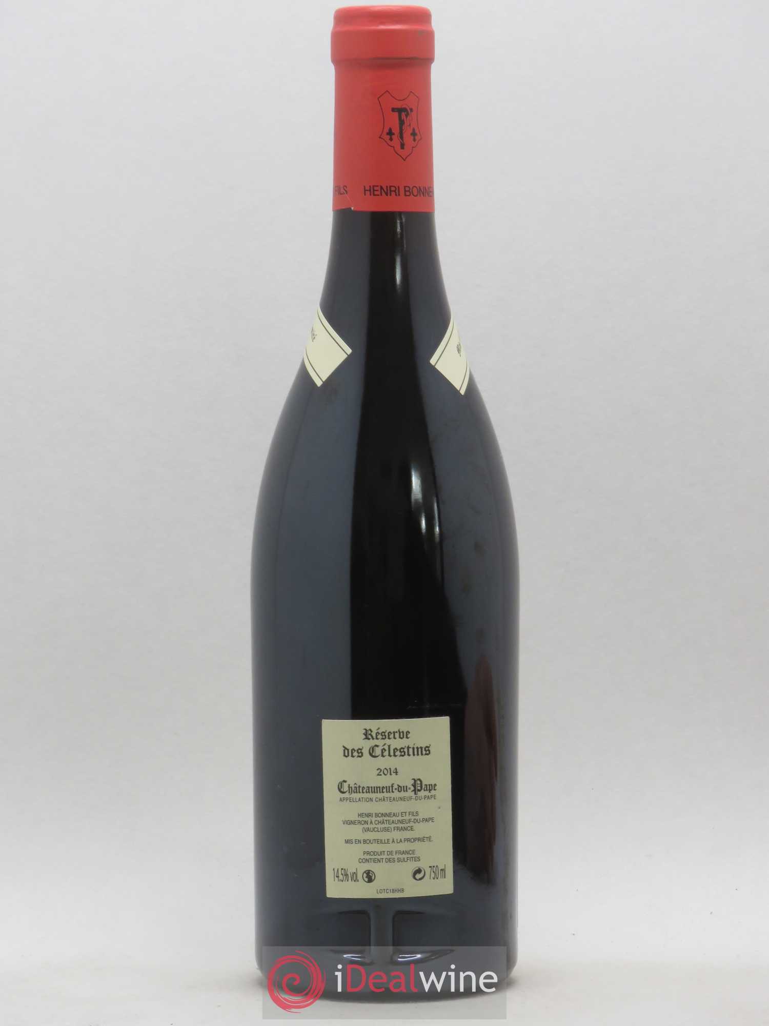 Châteauneuf-du-Pape Réserve des Célestins Henri Bonneau & Fils 2014 - Lot de 1 bouteille - 1