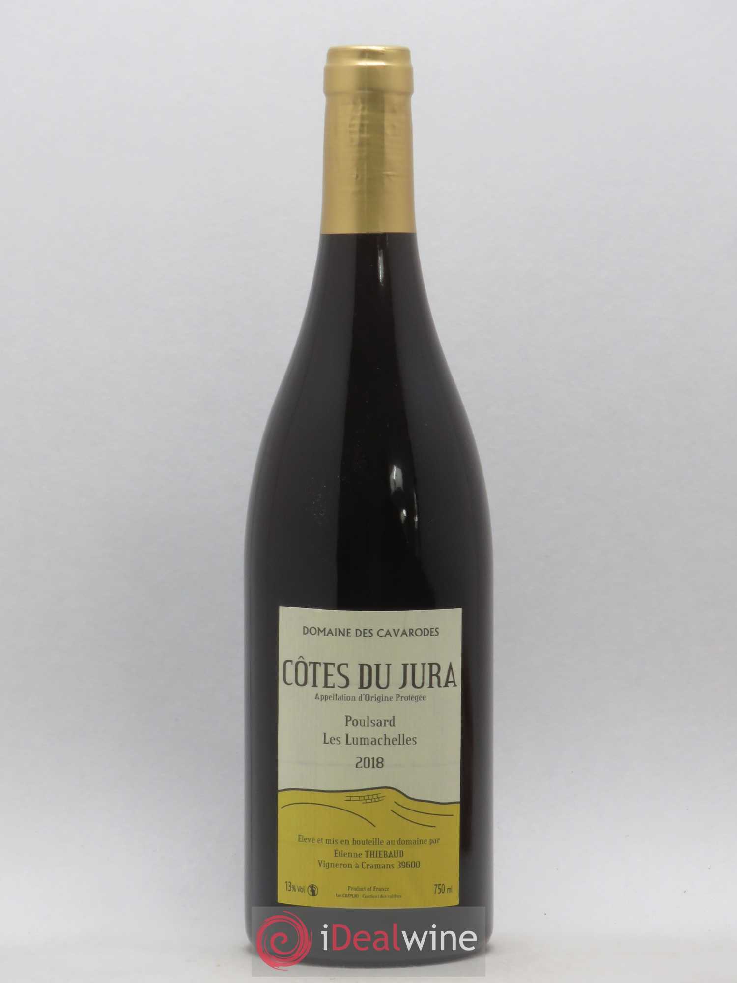 Côtes du Jura Poulsard Les Lumachelles Cavarodes (Domaine des) - Etienne Thiébaud 2018 - Lot de 1 bouteille - 0