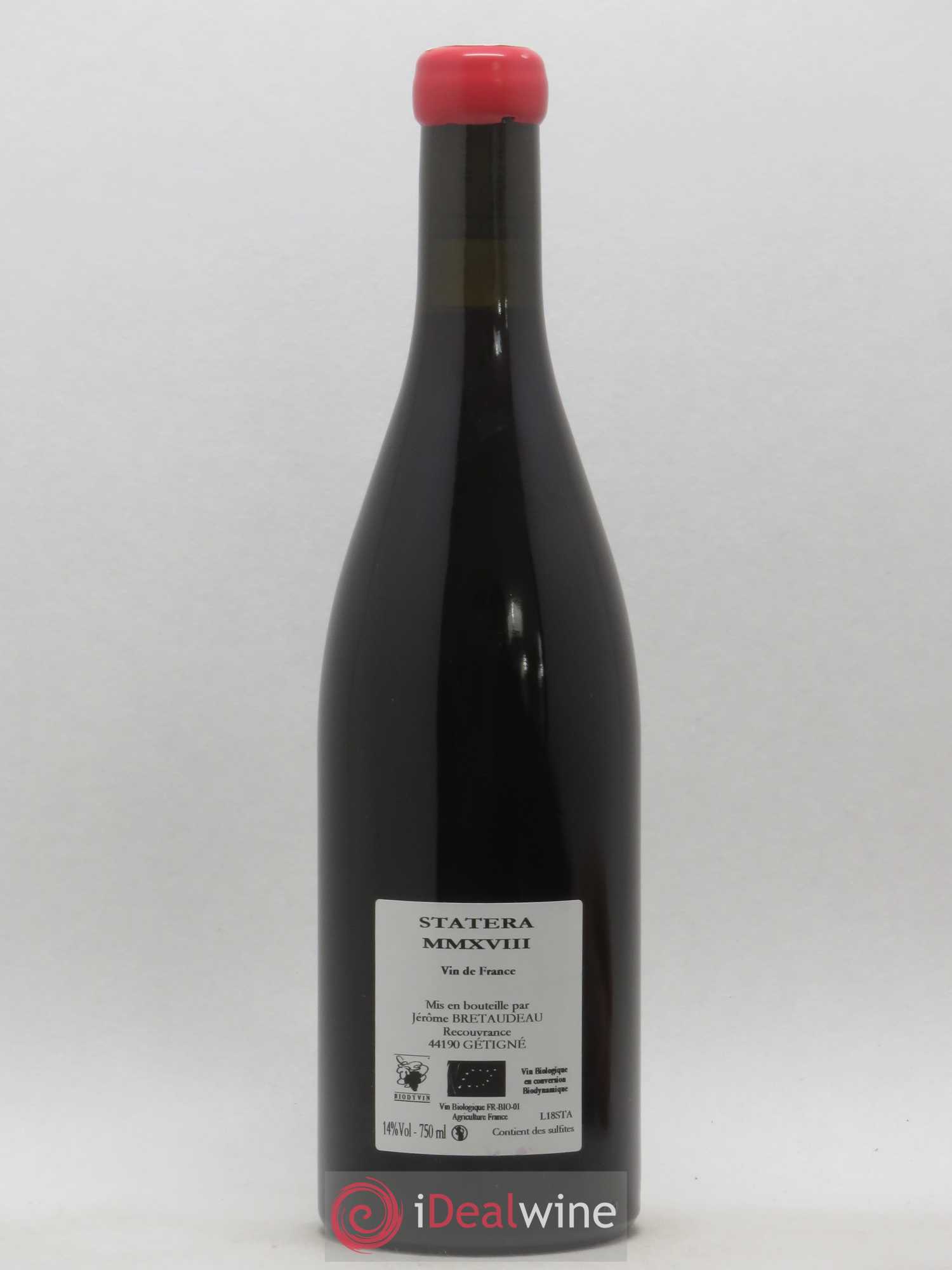 Vin de France Stratera Jerome Bretonneau 2018 - Lot de 1 bouteille - 1