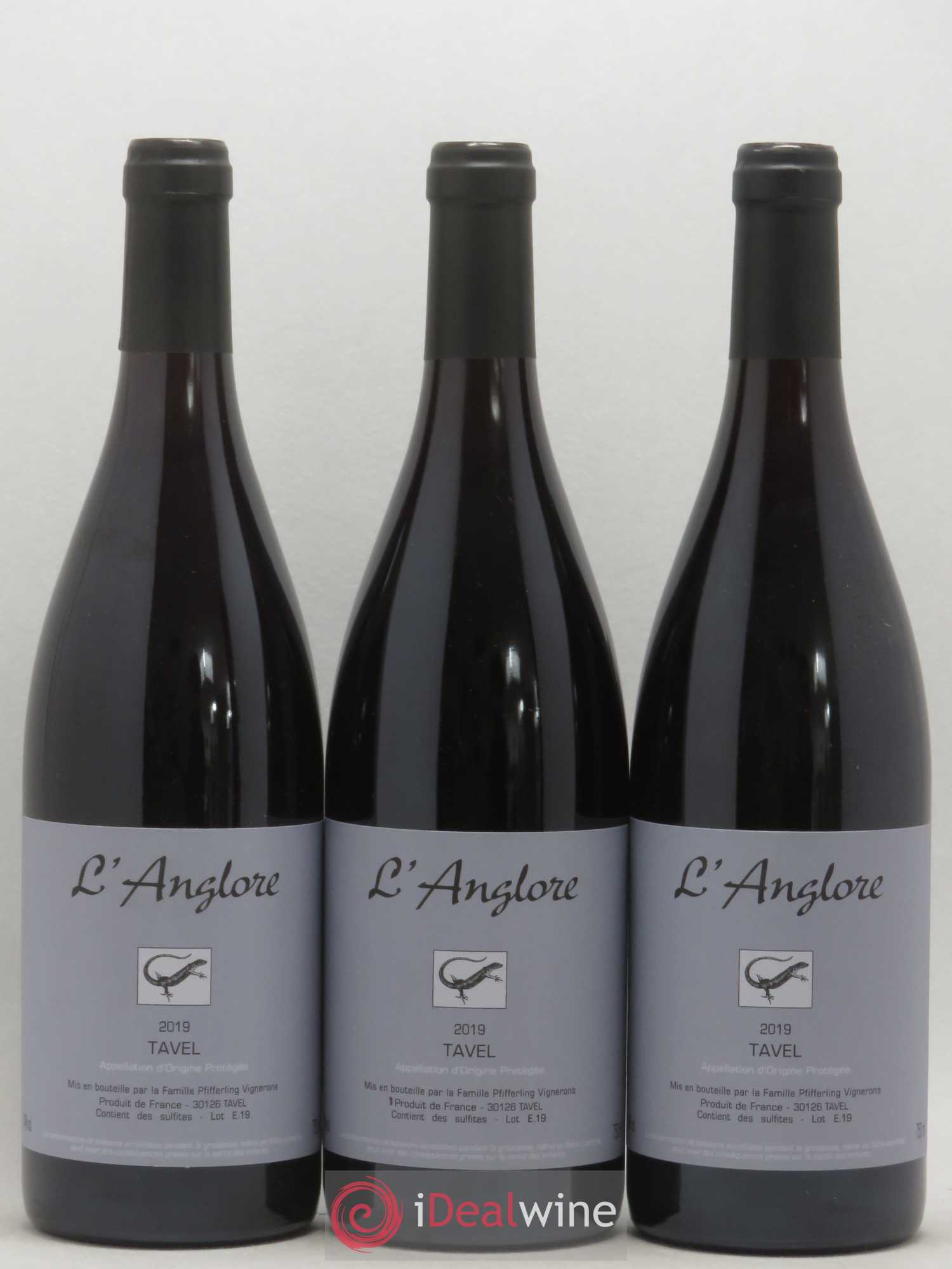 Tavel L'Anglore 2019 - Posten von 6 Flaschen - 1