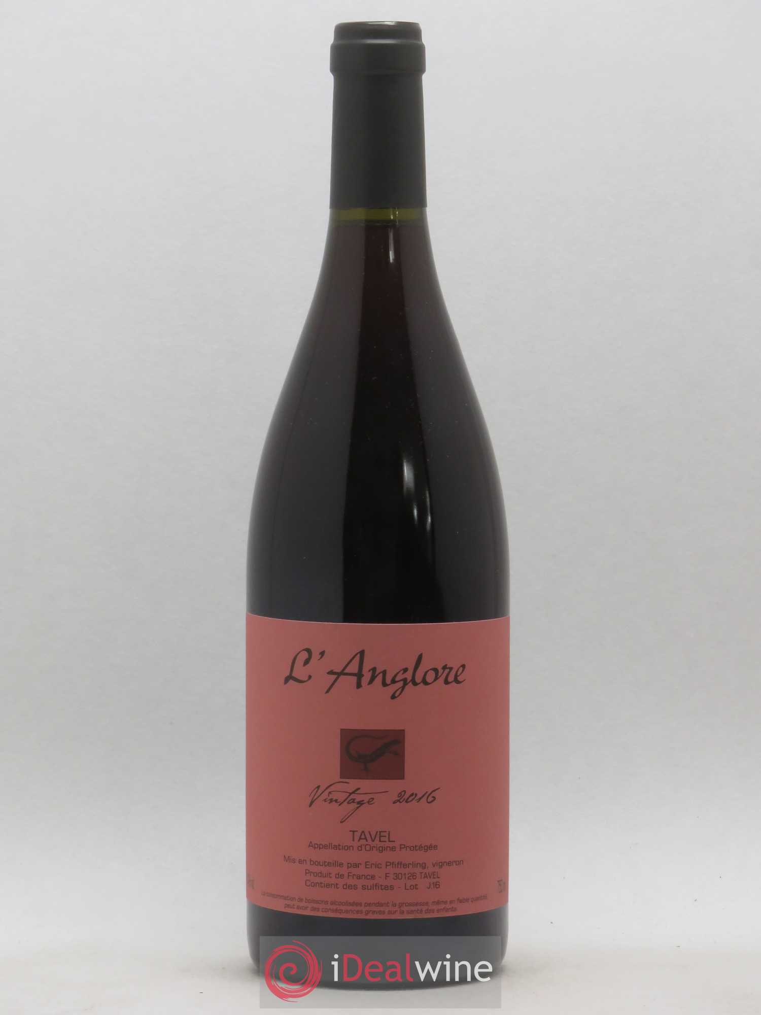Tavel Vintage L'Anglore 2016 - Lot de 1 bouteille - 0