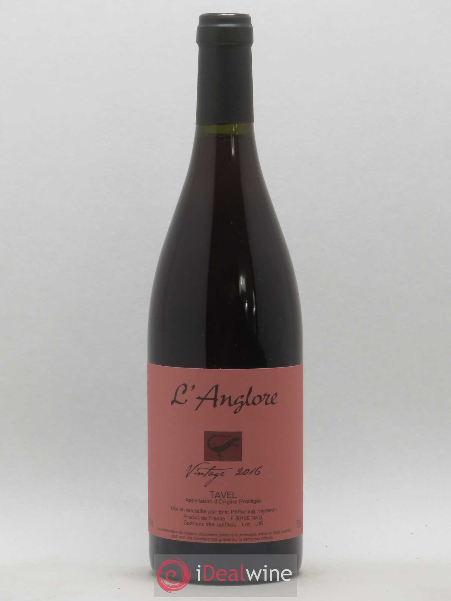 Tavel Vintage L'Anglore 2016 - Lot de 1 bouteille - 0