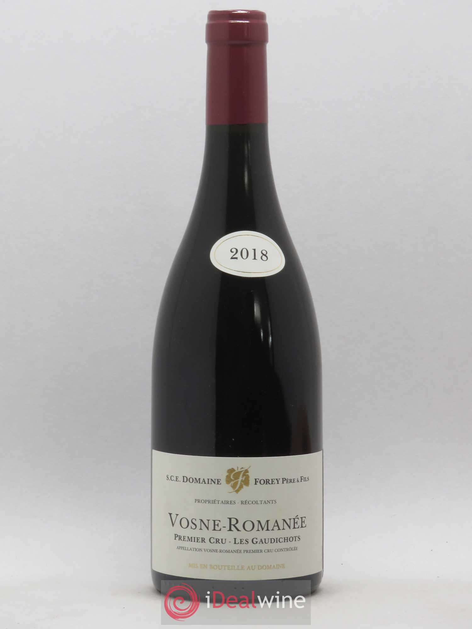 Vosne-Romanée 1er Cru Les Gaudichots Forey Père et Fils (Domaine) 2018 - Lot de 1 bouteille - 0