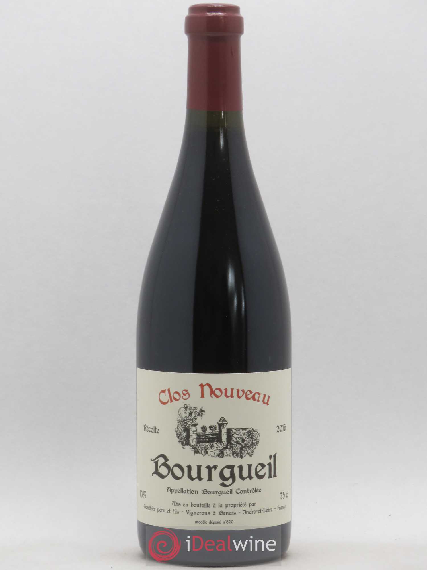 Bourgueil Clos Nouveau Domaine du Bel Air 2016 - Lotto di 1 bottiglia - 0