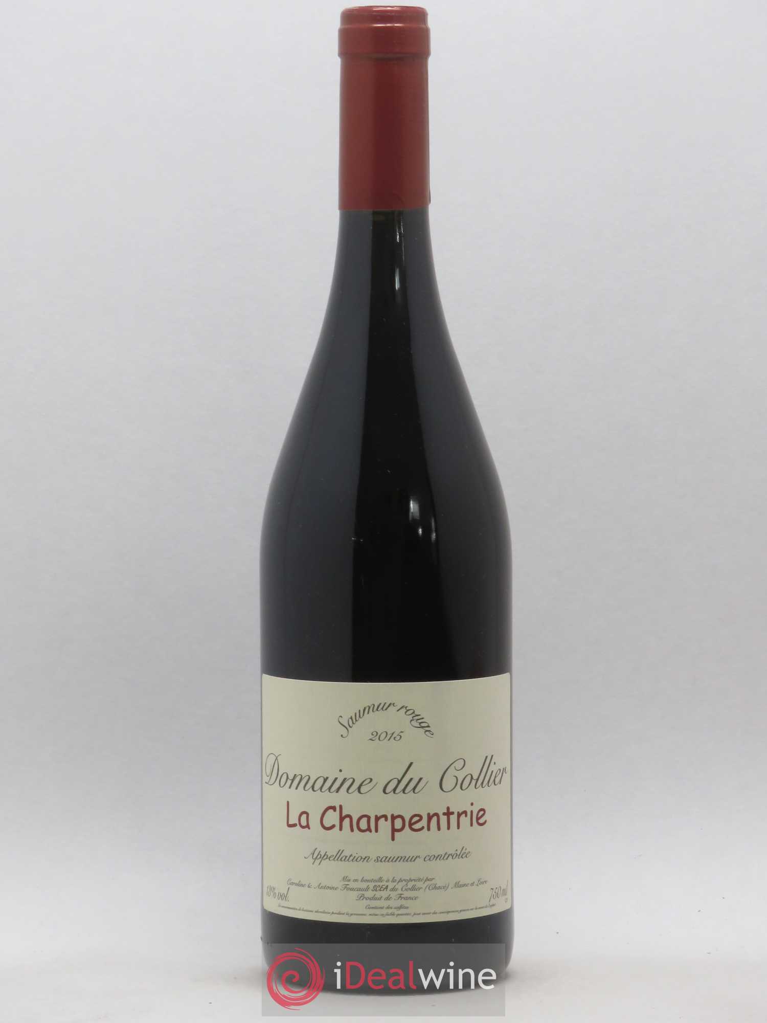 Saumur La Charpentrie Domaine du Collier 2015 - Lot de 1 bouteille - 0