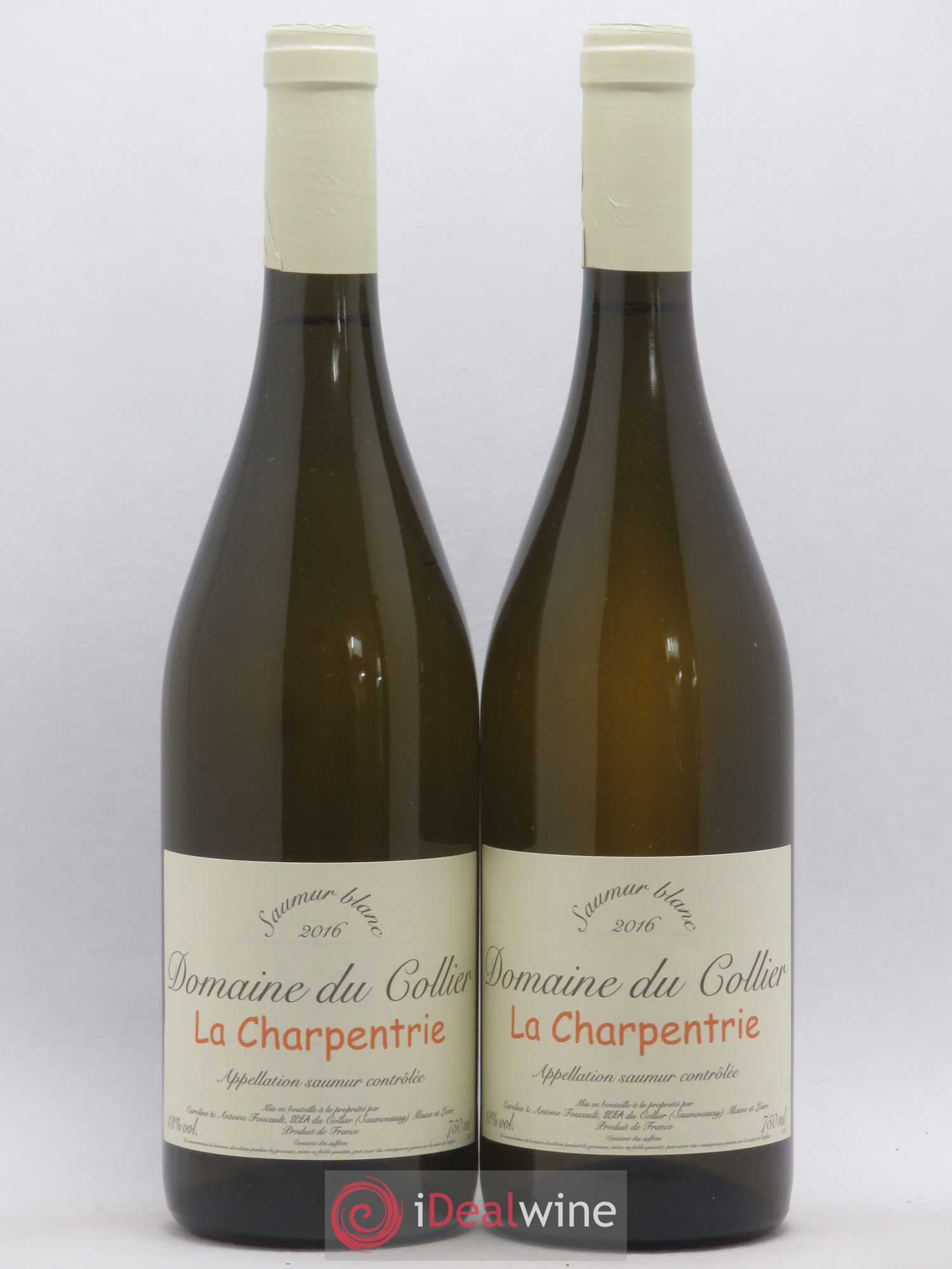 Saumur La Charpentrie Domaine du Collier 2016 - Lot de 2 bouteilles - 0