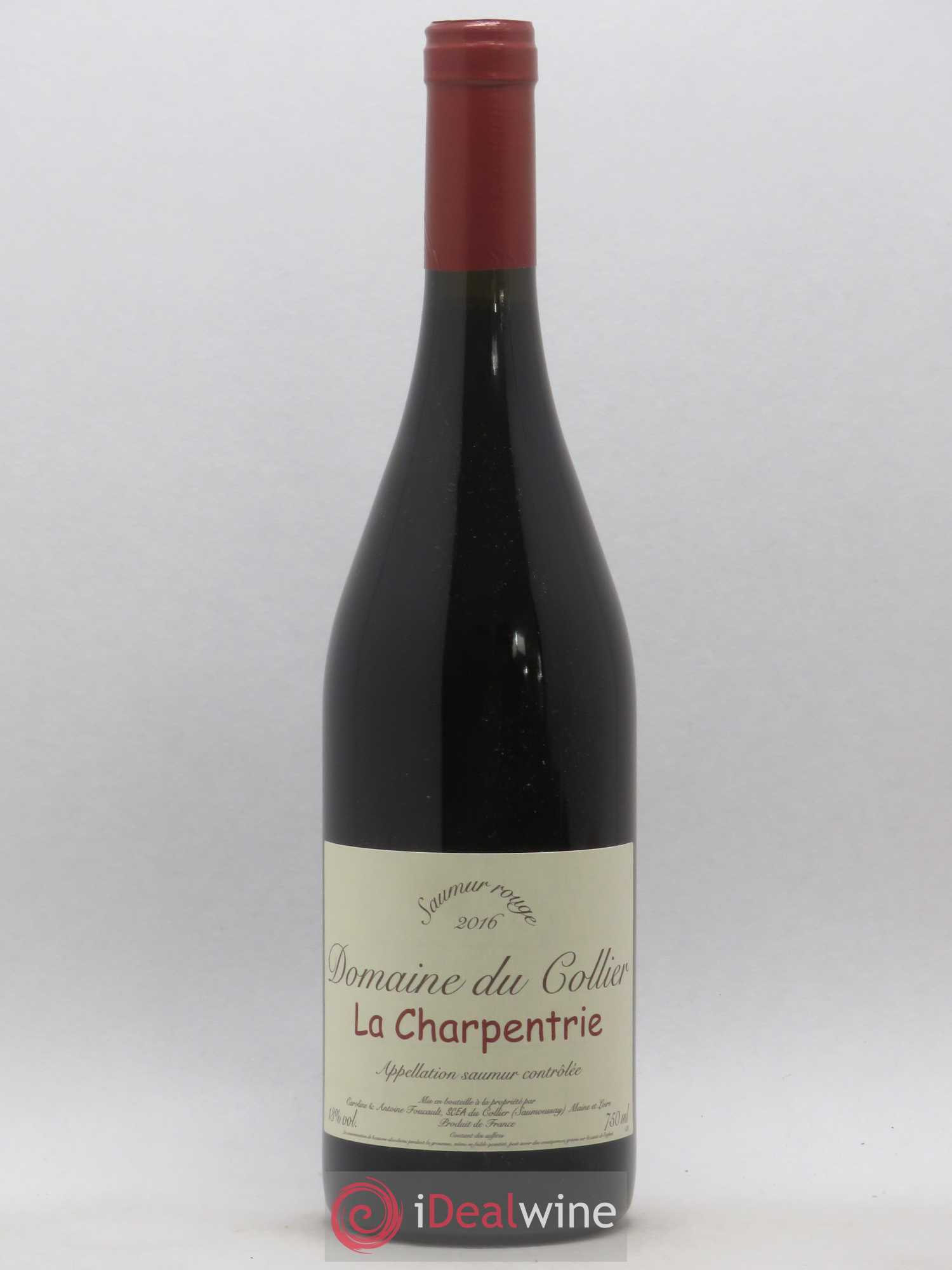 Saumur La Charpentrie Domaine du Collier 2016 - Lot de 1 bouteille - 0