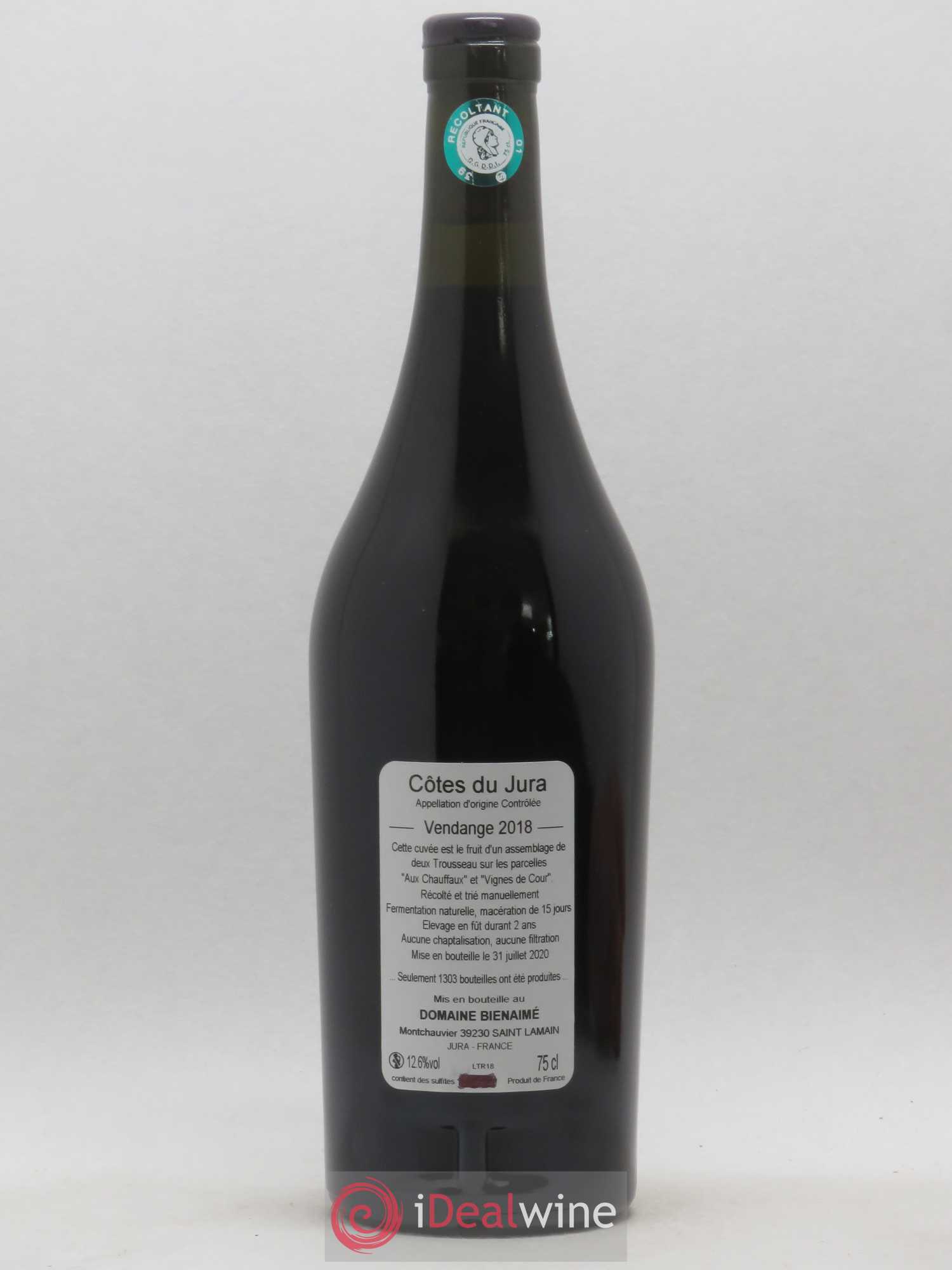 Côtes du Jura Trousseau Bruno Bienaimé 2018 - Posten von 1 Flasche - 1