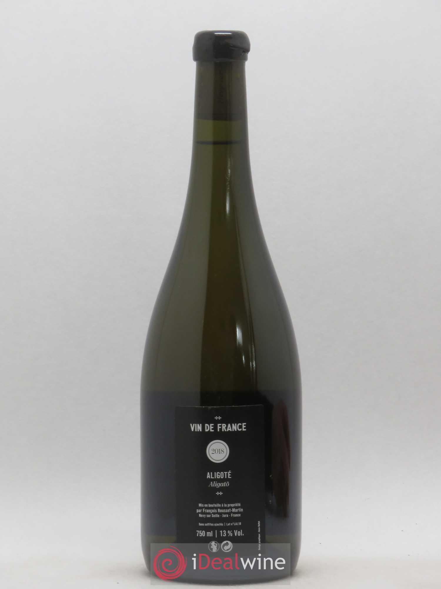 Vin de France Aligoté Aligato François Rousset Martin 2018 - Lot de 1 bouteille - 1