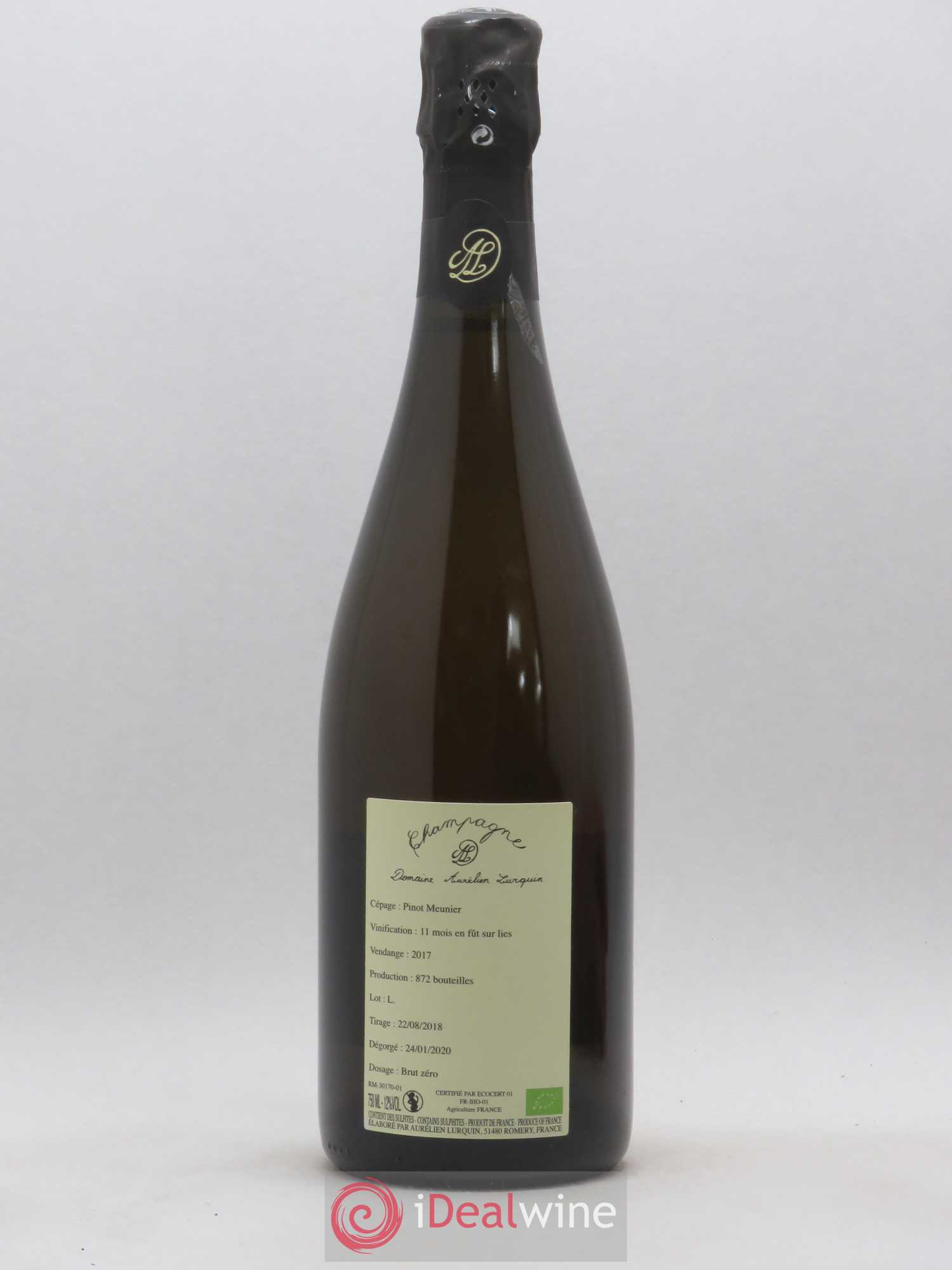 100% Meunier Aurélien Lurquin 2017 - Lot de 1 bouteille - 1