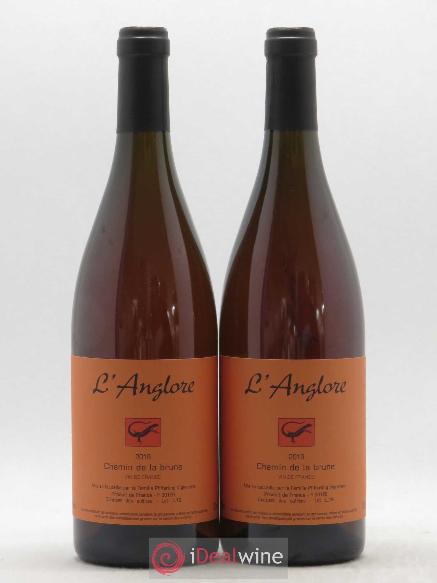 Vin de France Chemin de la brune L'Anglore 2019 - Lot de 2 bouteilles - 0