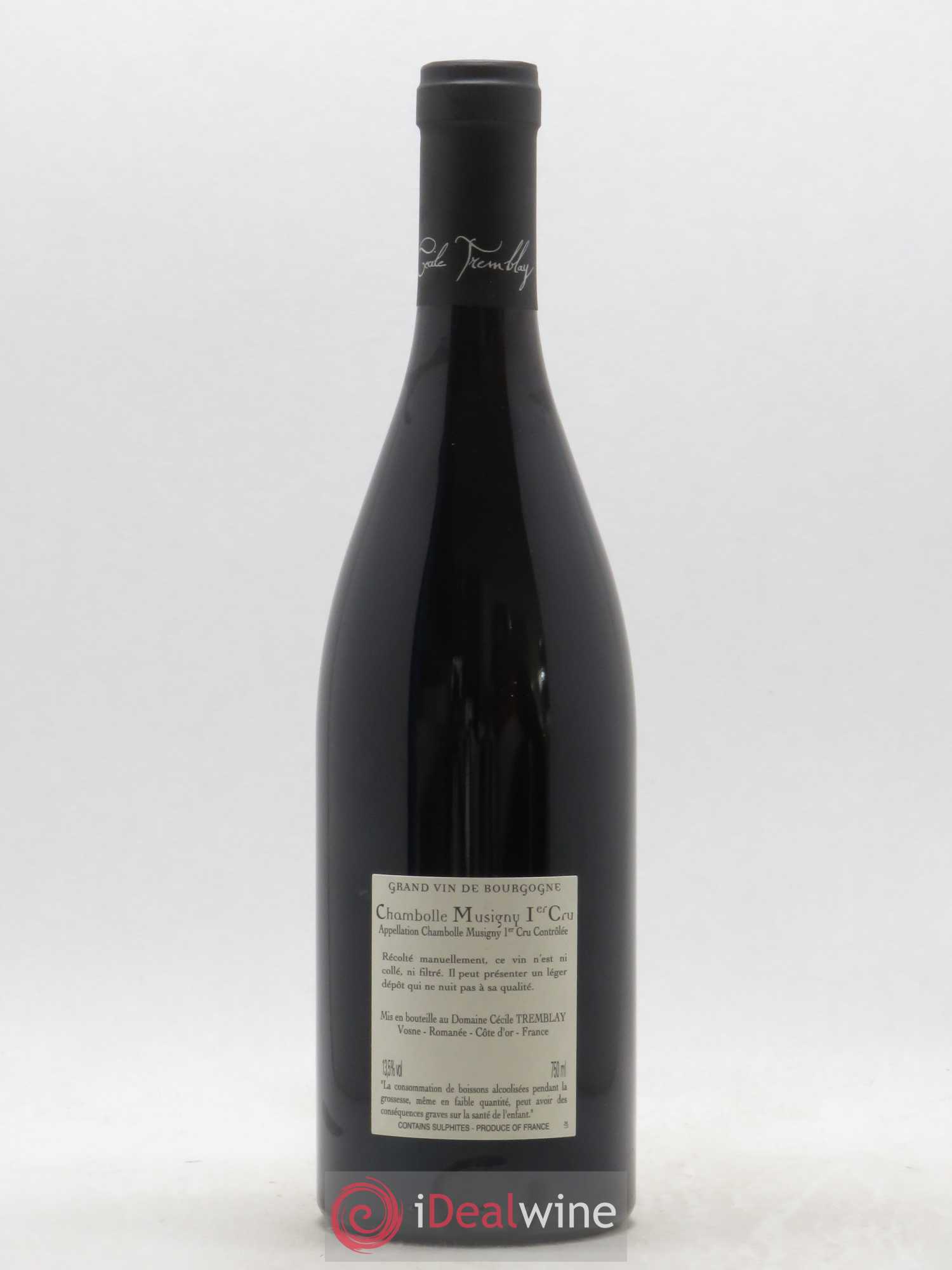 Chambolle-Musigny 1er Cru Les Feusselottes Cécile Tremblay 2018 - Lot de 1 bouteille - 1