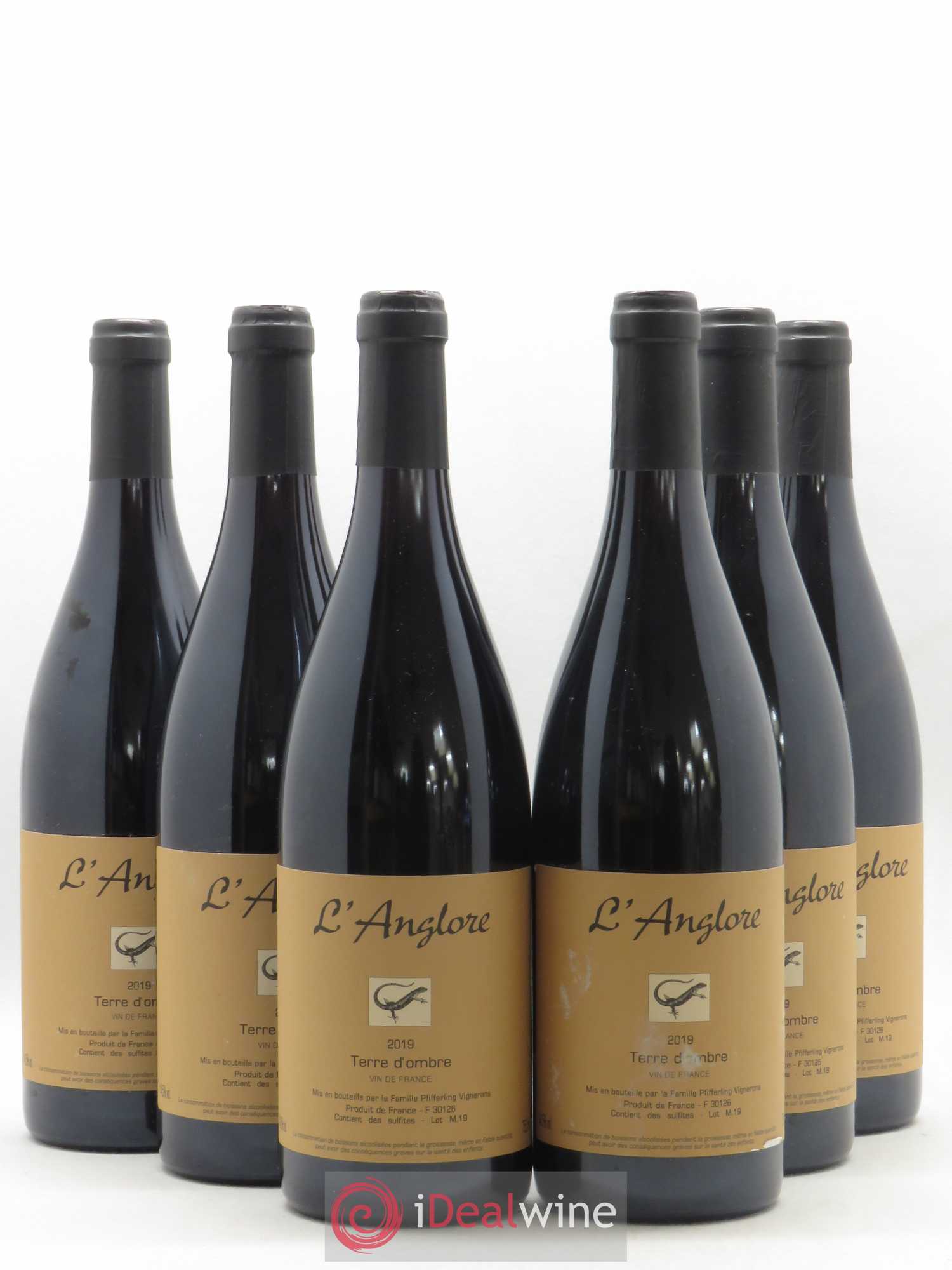 Vin de France Terre d'Ombre L'Anglore 2019 - Lot de 6 bouteilles - 0