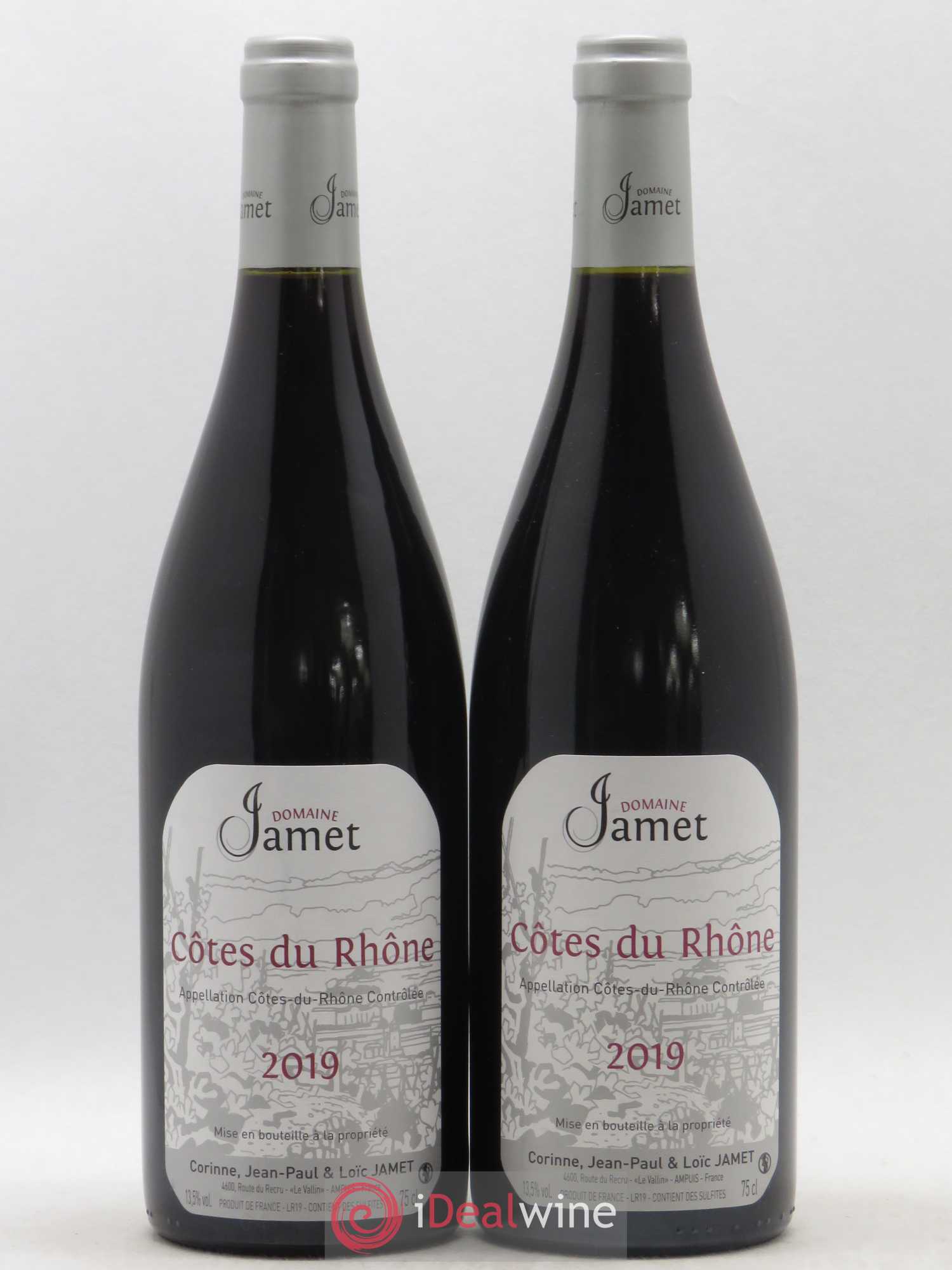 Côtes-du-Rhône Jamet (Domaine) 2019 - Lot de 2 bouteilles - 0