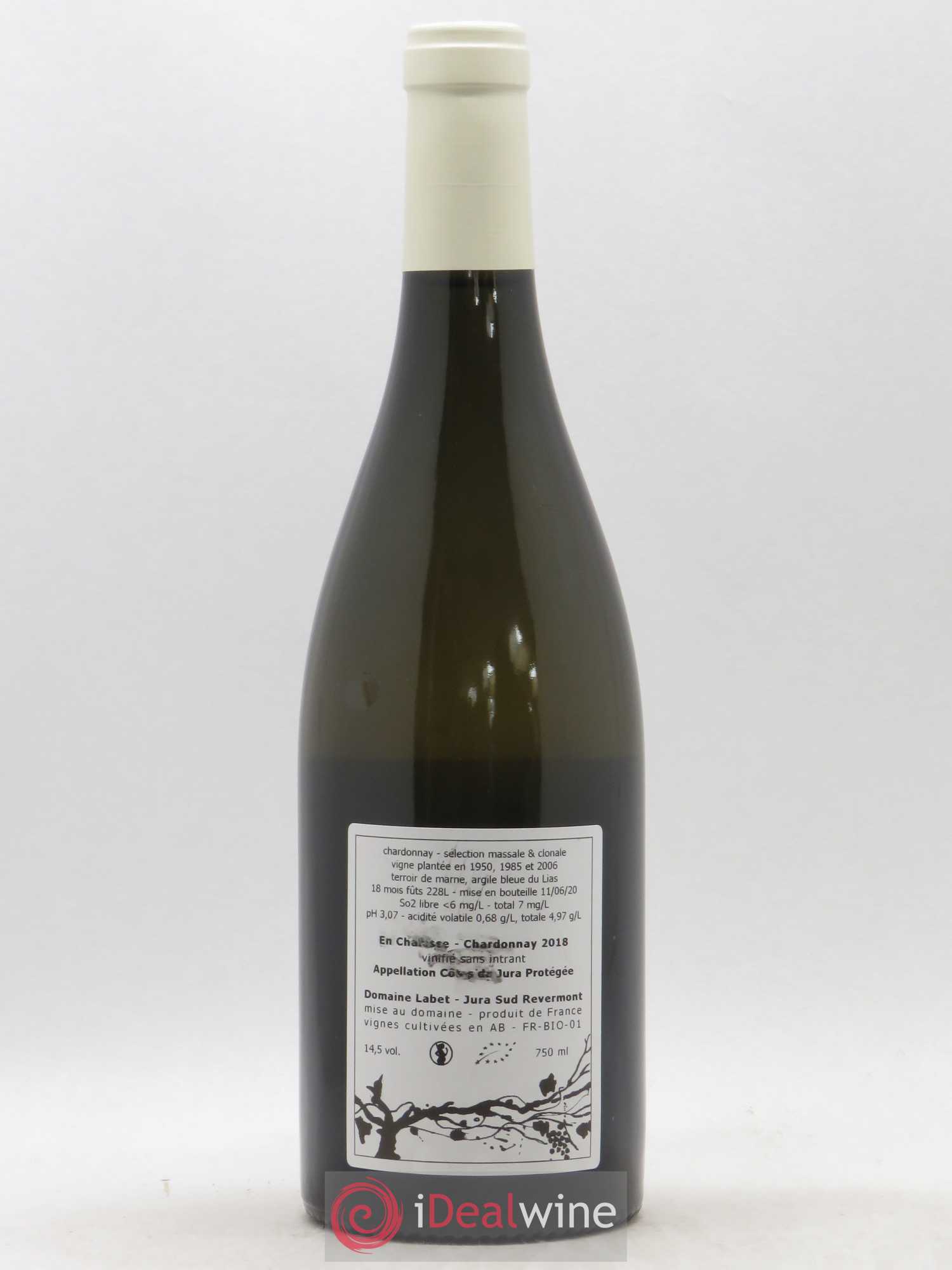 Côtes du Jura Chardonnay En Chalasse Romain - Julien - Charline Labet 2018 - Lot de 1 bouteille - 1