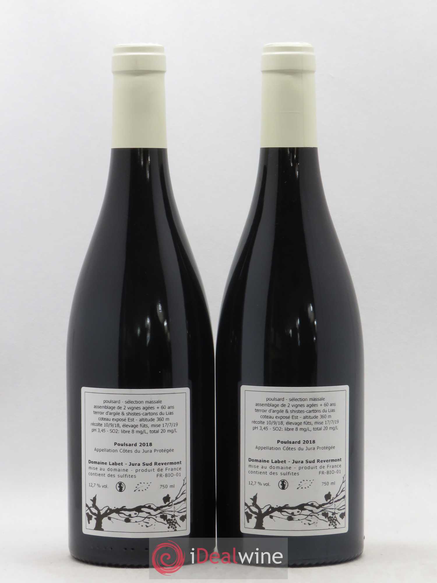 Côtes du Jura Poulsard Labet 2018 - Lot de 2 bouteilles - 1