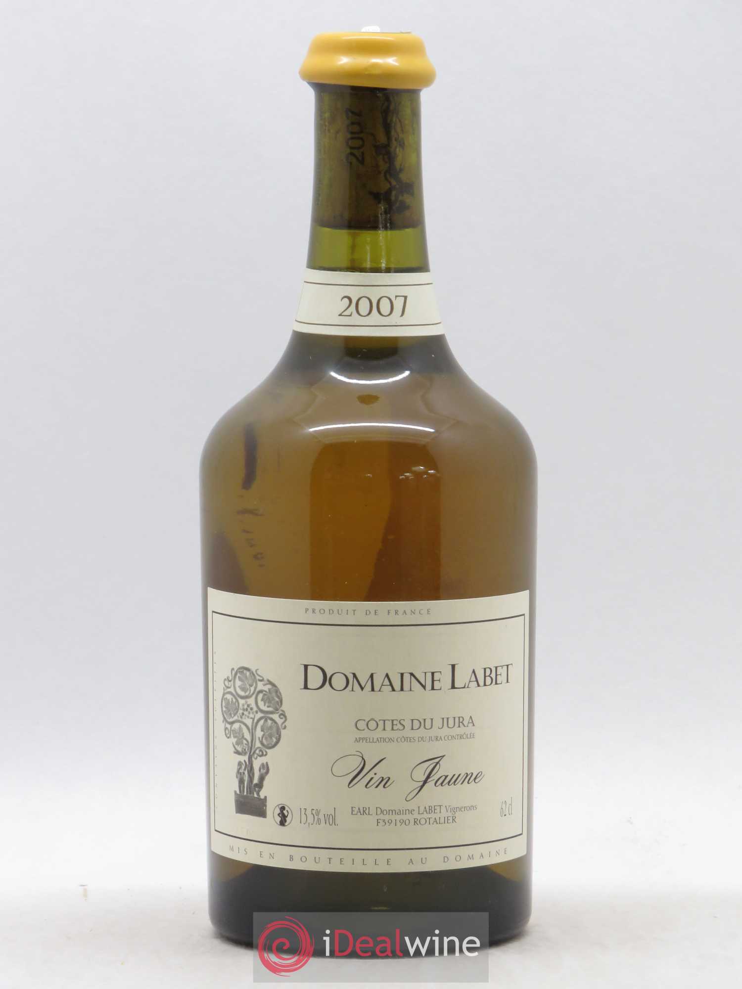 Côtes du Jura Vin Jaune Romain - Julien - Charline Labet 2007 - Lot de 1 bouteille - 0