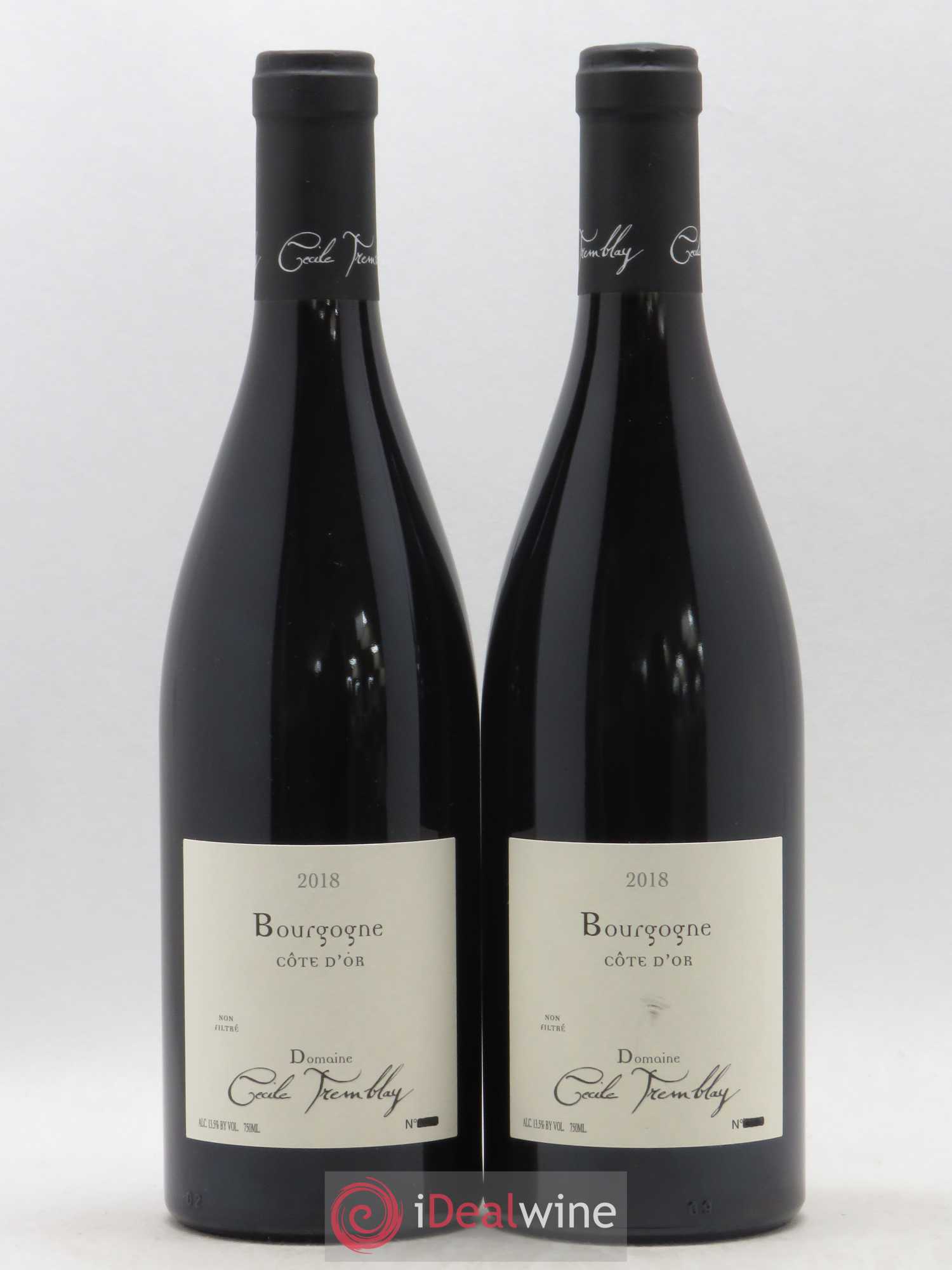 Bourgogne Côte-d'Or Cécile Tremblay 2018 - Lot de 2 bouteilles - 0