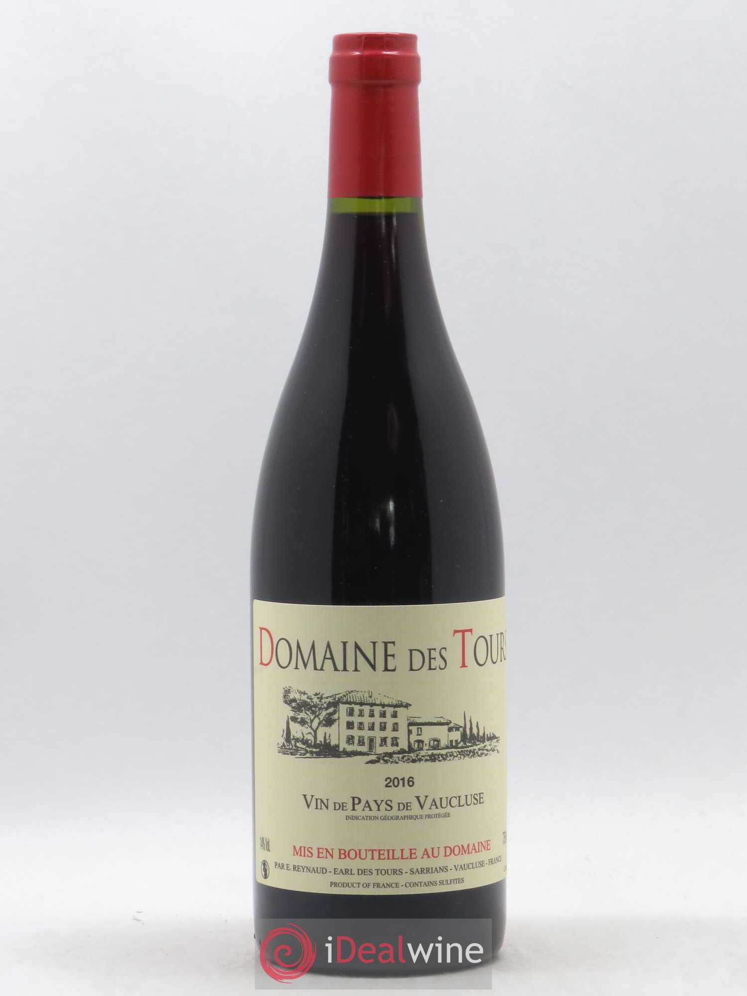 Vaucluse (Vin de Pays de Vaucluse) Domaine des Tours Emmanuel Reynaud 2016 - Lot de 1 bouteille - 0
