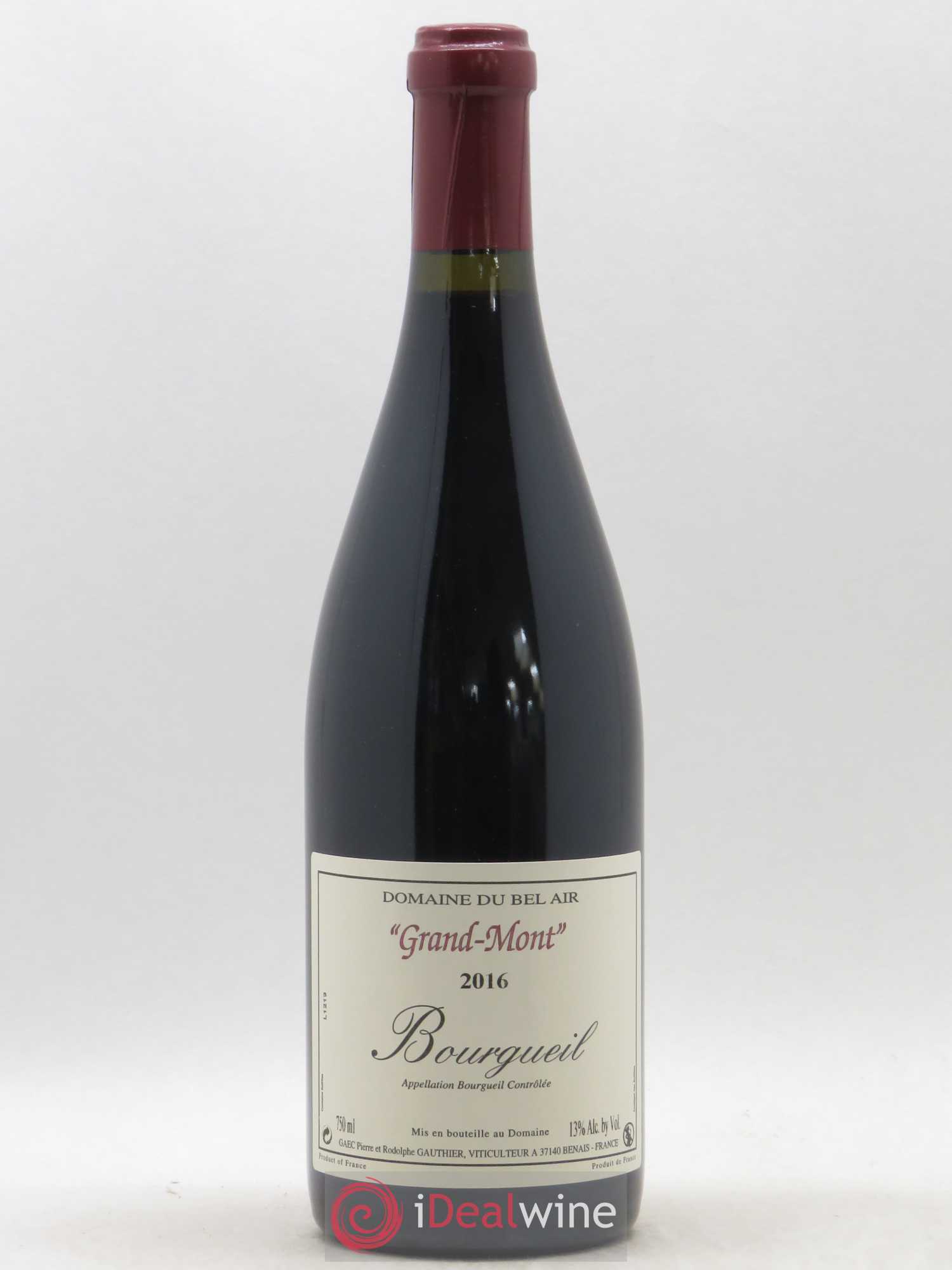 Bourgueil Grand Mont Domaine du Bel Air 2016 - Posten von 1 Flasche - 0