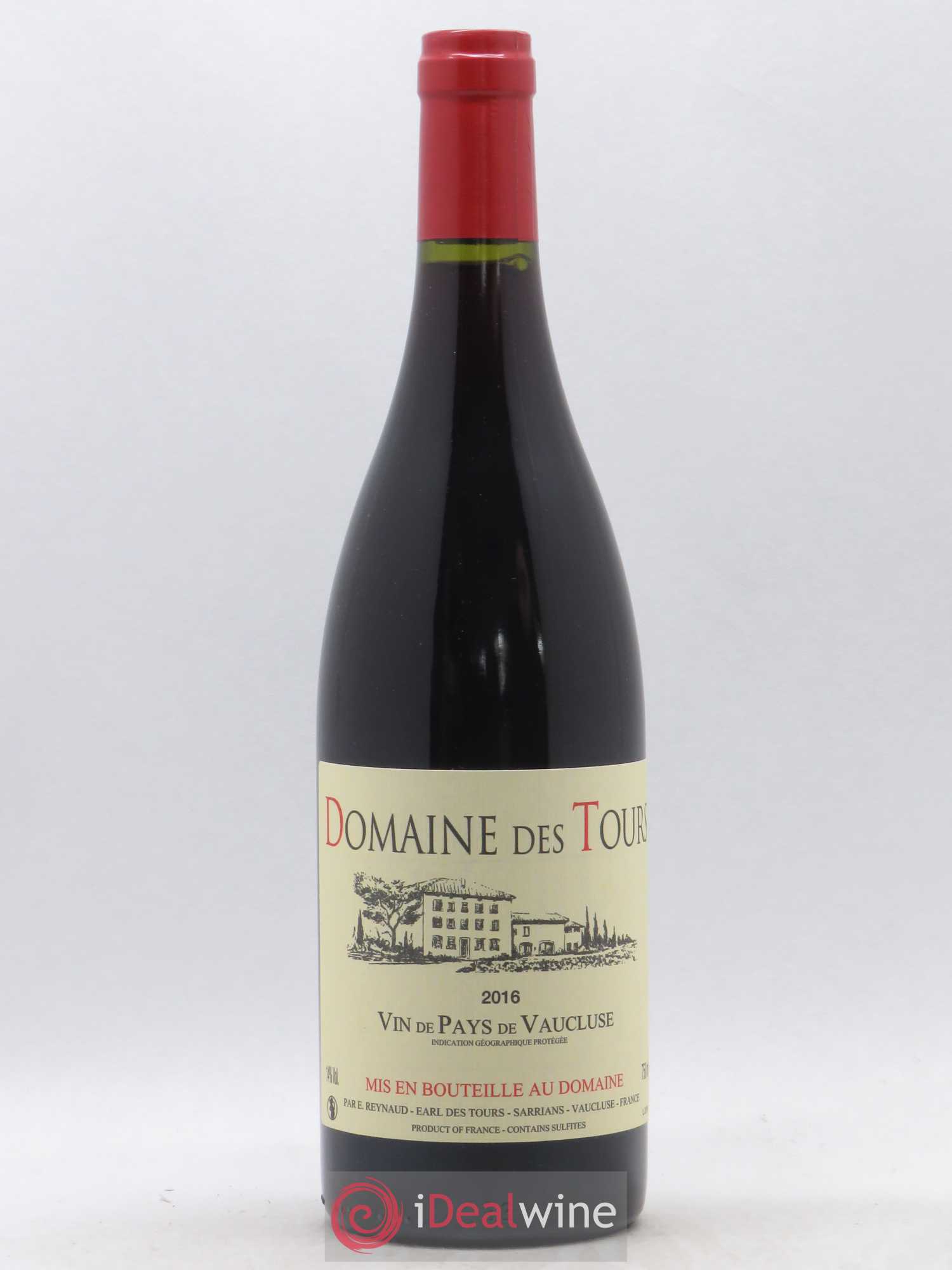 Vaucluse (Vin de Pays de Vaucluse) Domaine des Tours Emmanuel Reynaud 2016 - Lot de 1 bouteille - 0