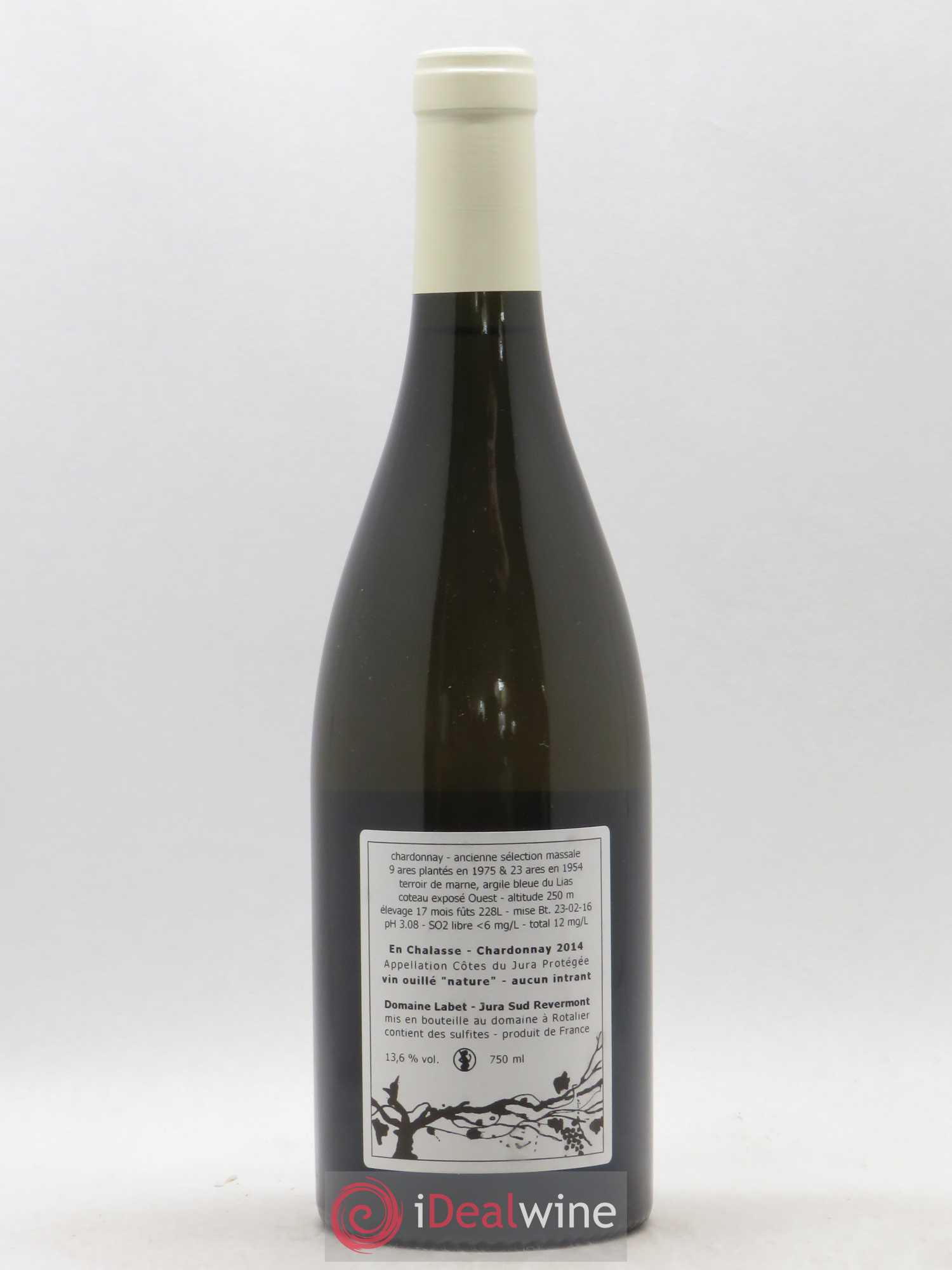 Côtes du Jura Chardonnay En Chalasse Romain - Julien - Charline Labet 2014 - Lot de 1 bouteille - 1