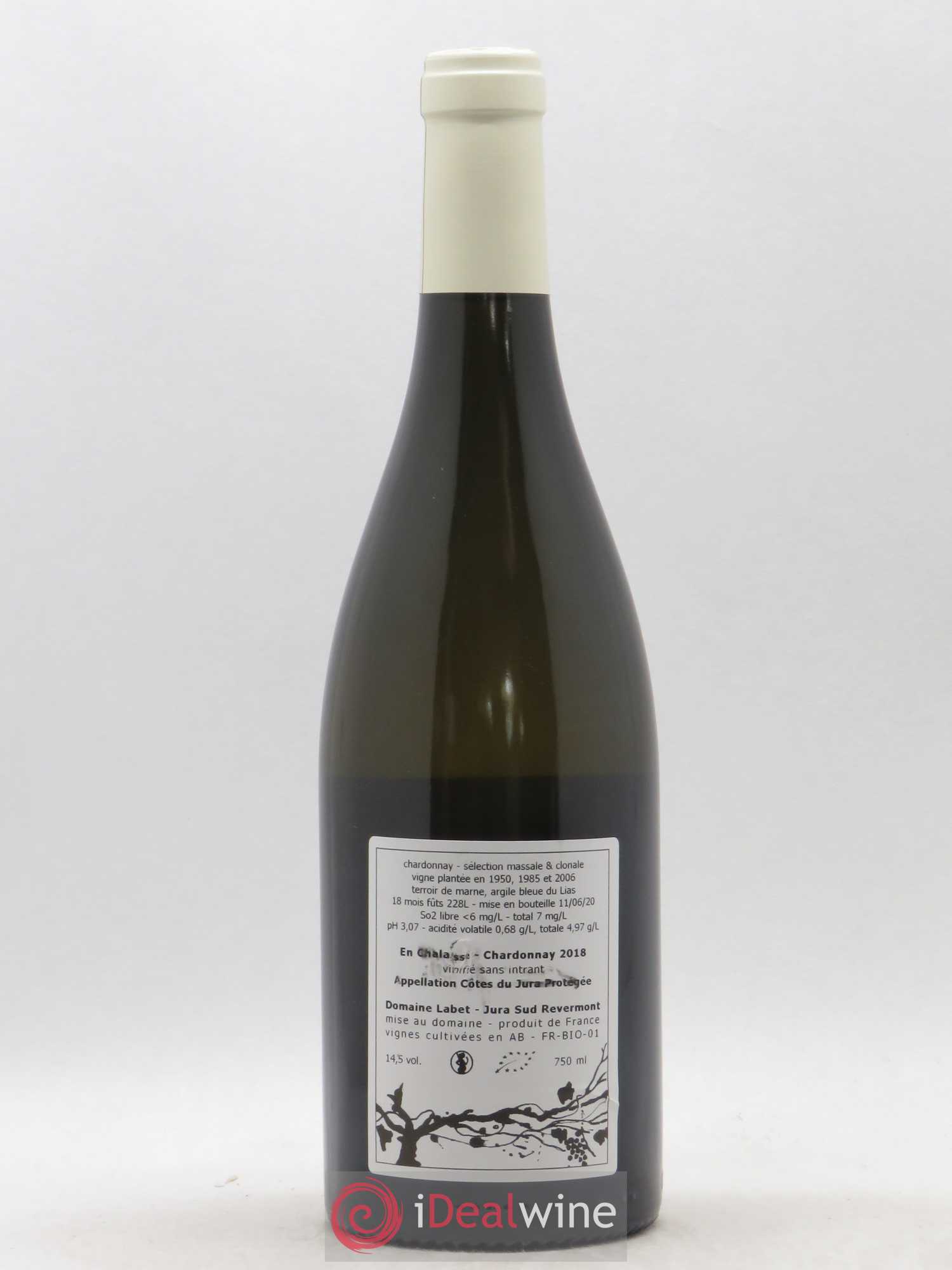 Côtes du Jura Chardonnay En Chalasse Romain - Julien - Charline Labet 2018 - Lot de 1 bouteille - 1