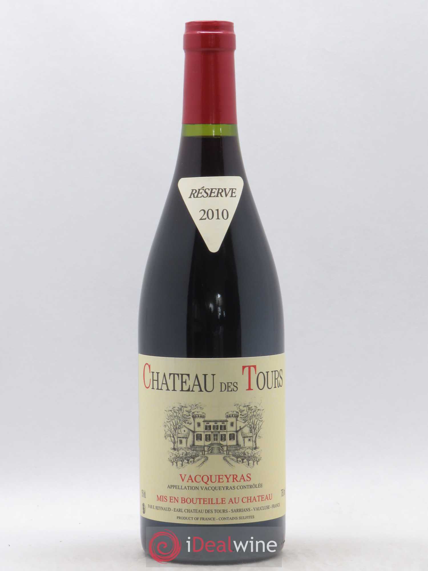 Vacqueyras Château des Tours Emmanuel Reynaud 2010 - Lot de 1 bouteille - 0