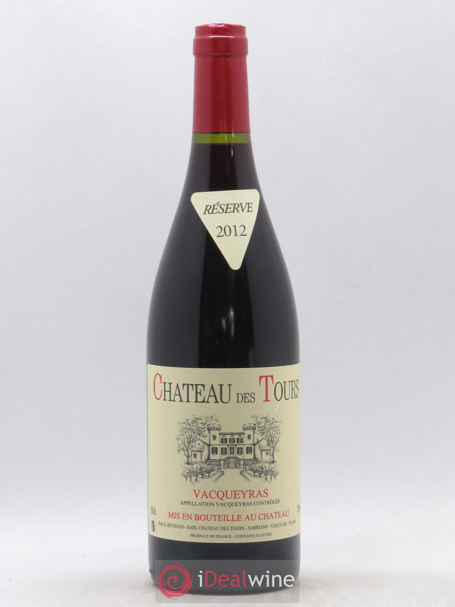 Vacqueyras Château des Tours Emmanuel Reynaud 2012 - Lot de 1 bouteille - 0