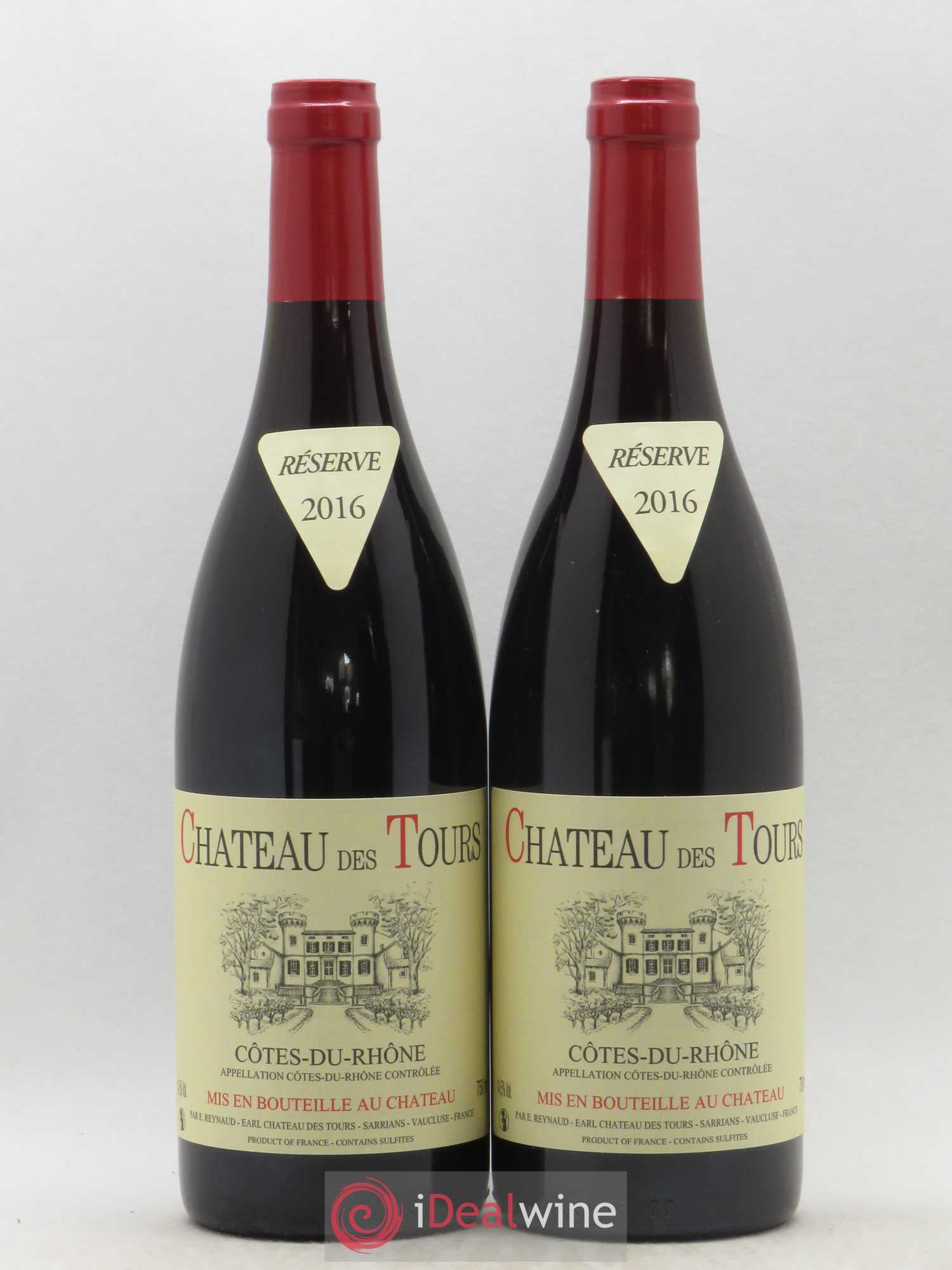 Côtes-du-Rhône Château des Tours Emmanuel Reynaud 2016 - Lot de 2 bouteilles - 0