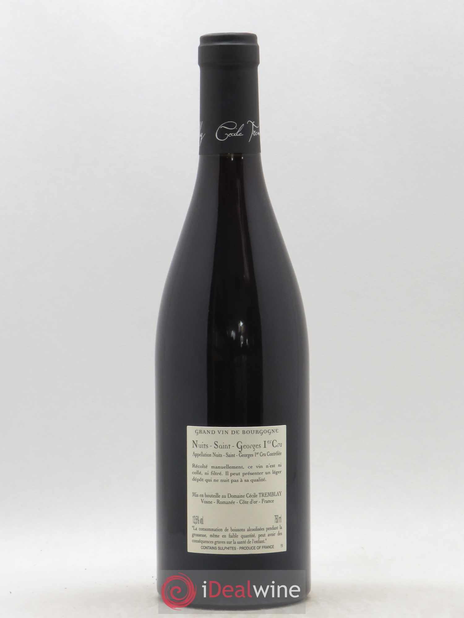 Nuits-Saint-Georges 1er Cru Les Murgers Cécile Tremblay 2018 - Lot de 1 bouteille - 1
