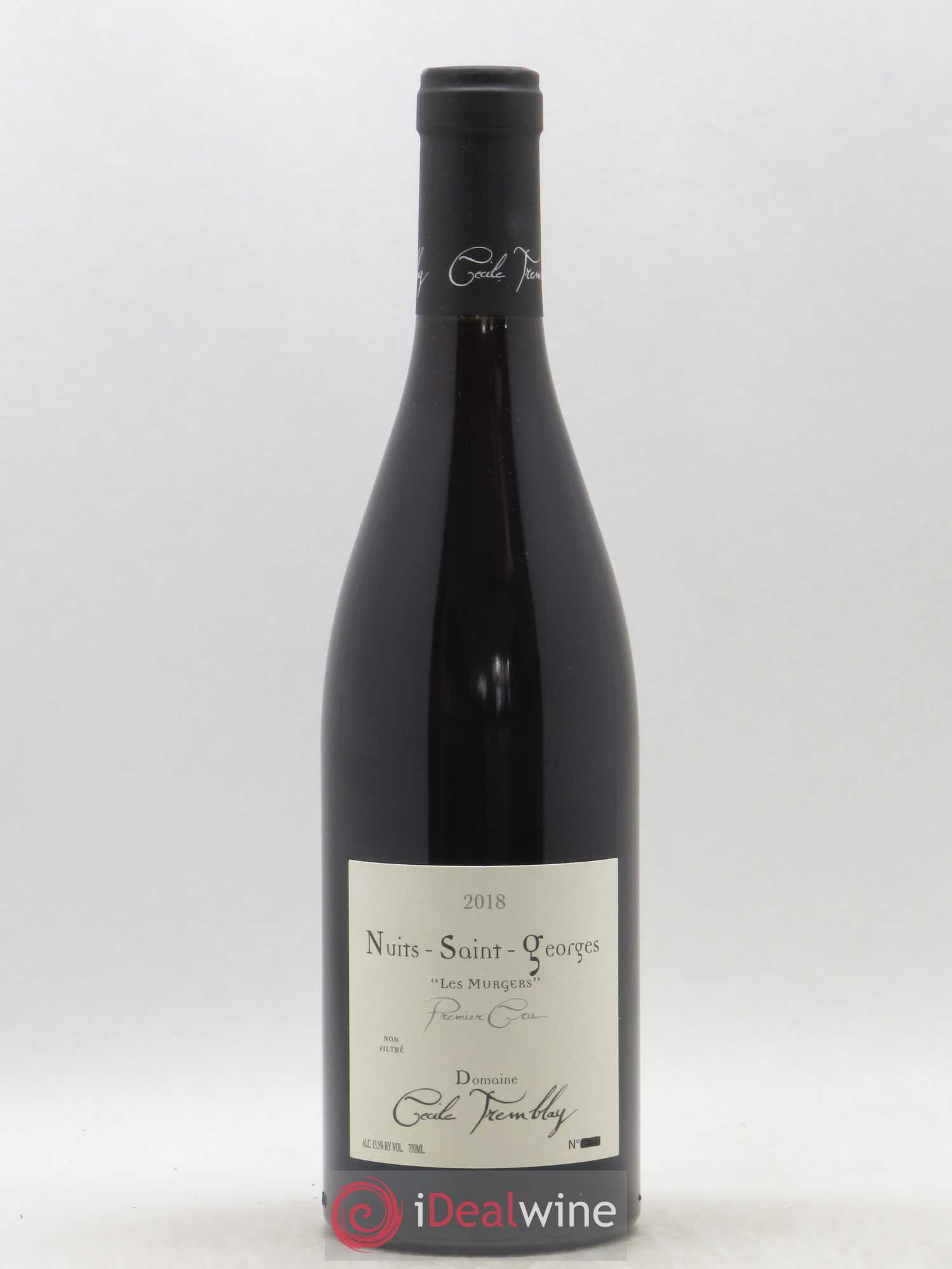 Nuits-Saint-Georges 1er Cru Les Murgers Cécile Tremblay 2018 - Lot de 1 bouteille - 0