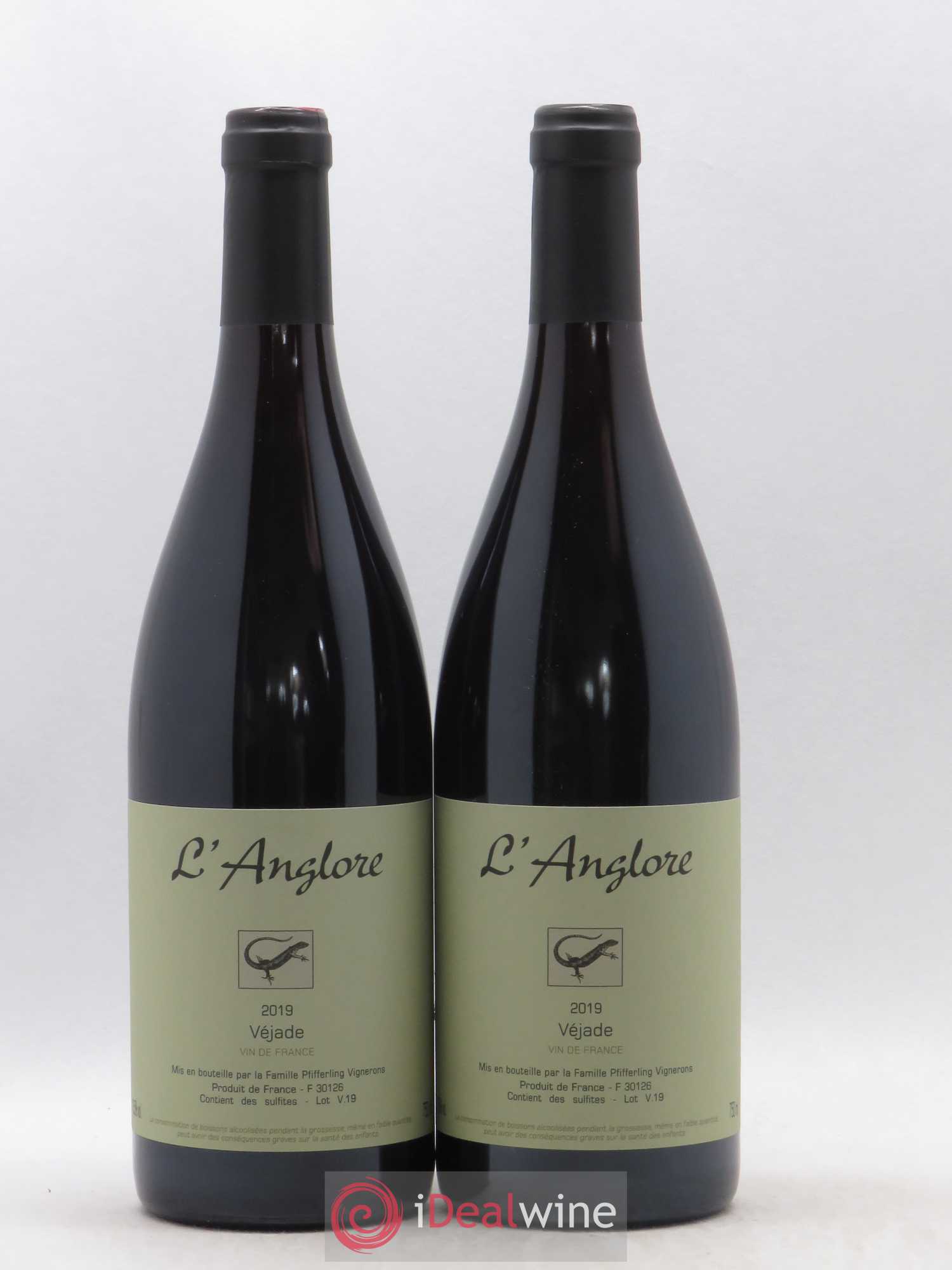 Vin de France Véjade L'Anglore 2019 - Lot de 2 bouteilles - 0